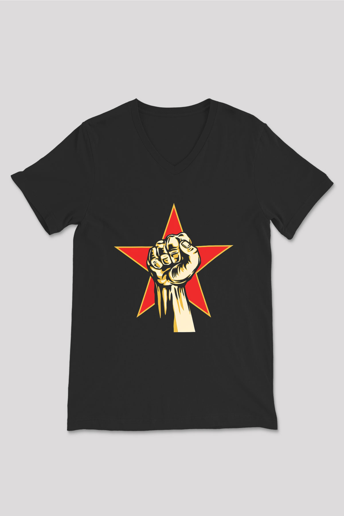 Prophets of Rage Siyah Unisex V Yaka Tişört T-Shirt