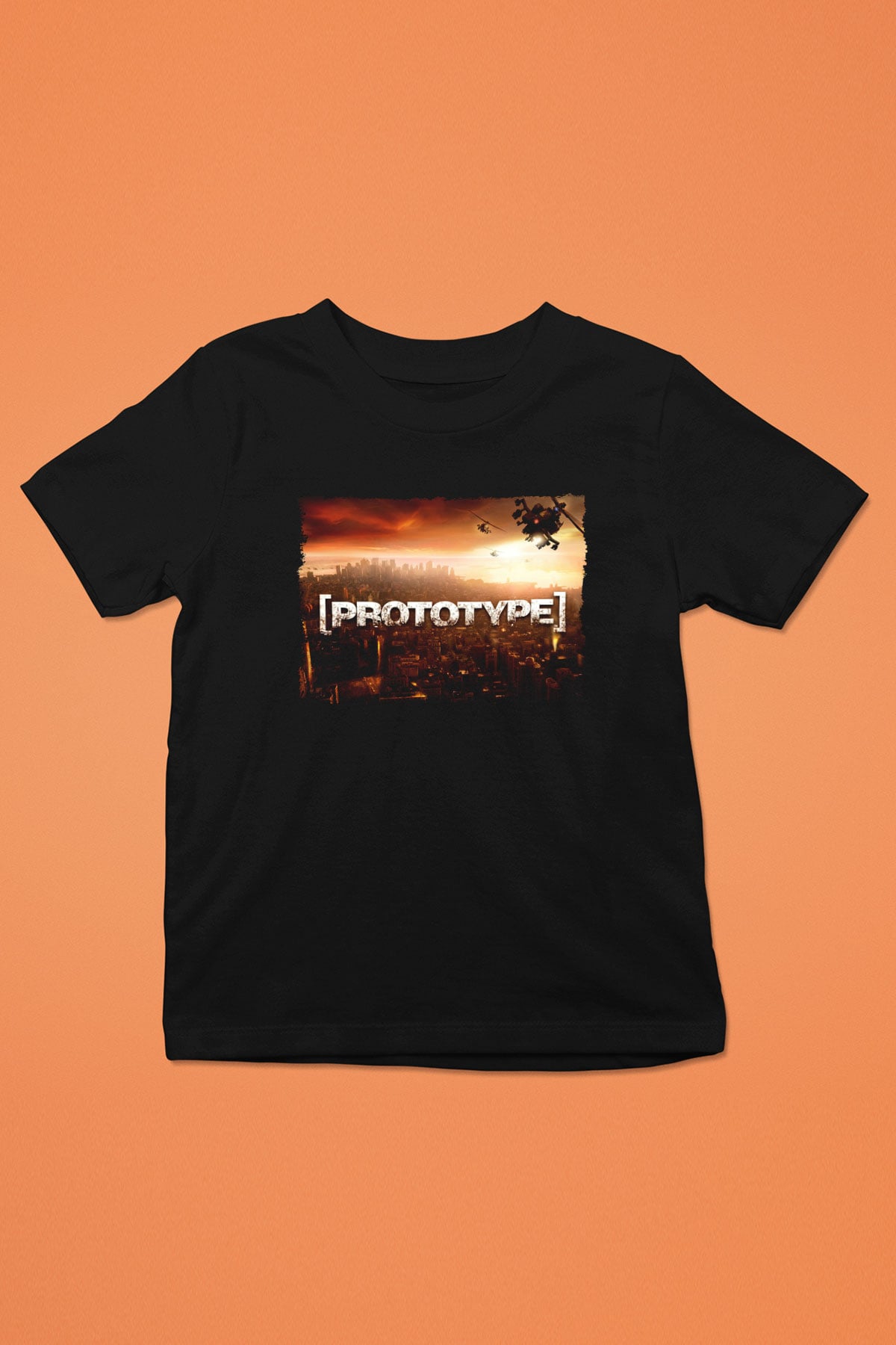Prototype Siyah Unisex Çocuk Tişört