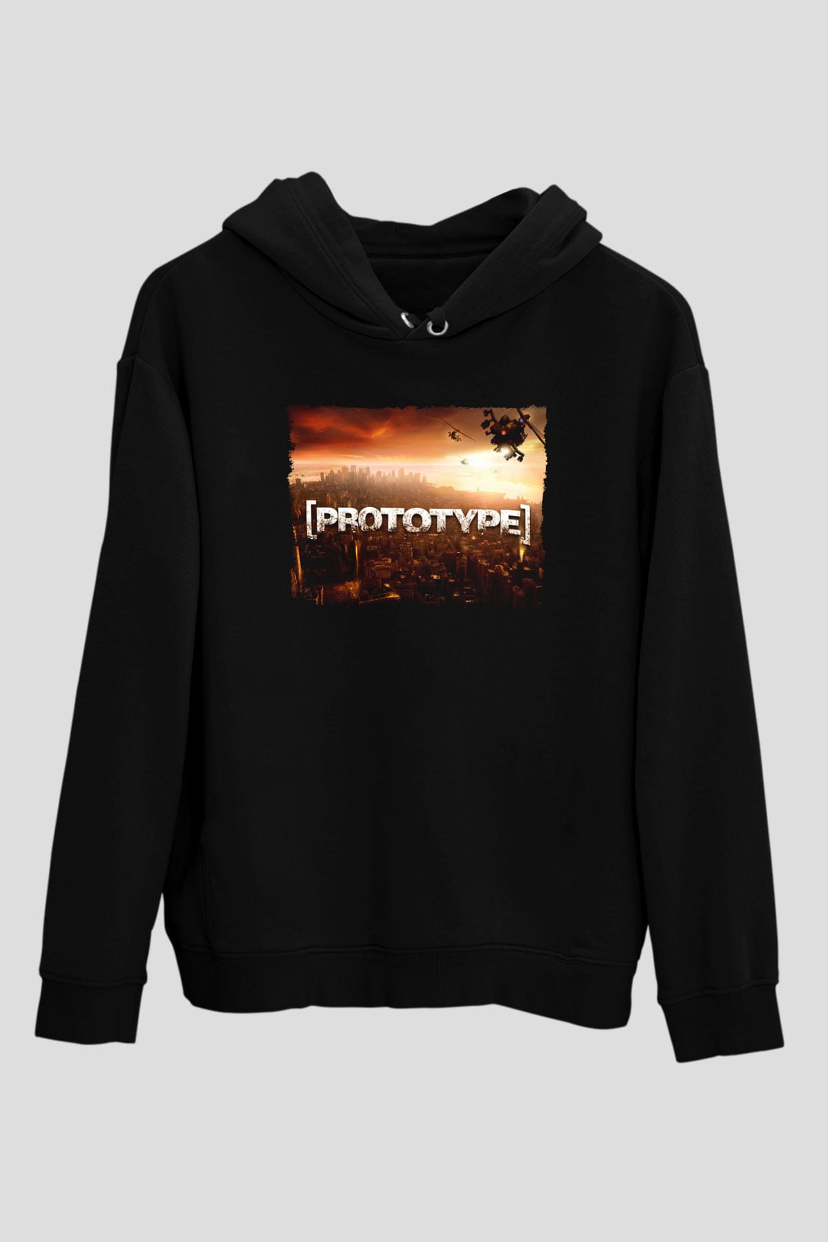 Prototype Siyah Unisex Hoodie