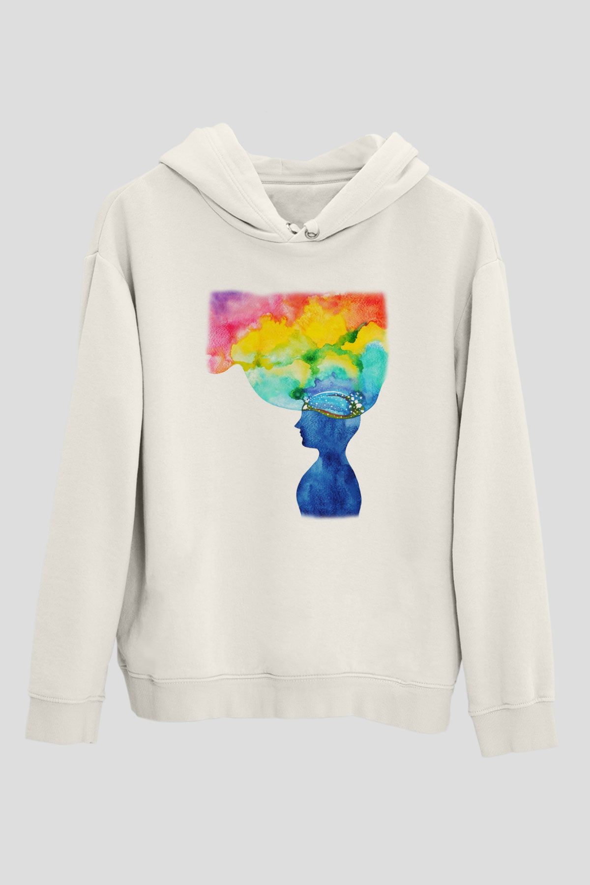 Psikolog Beyaz Unisex Hoodie