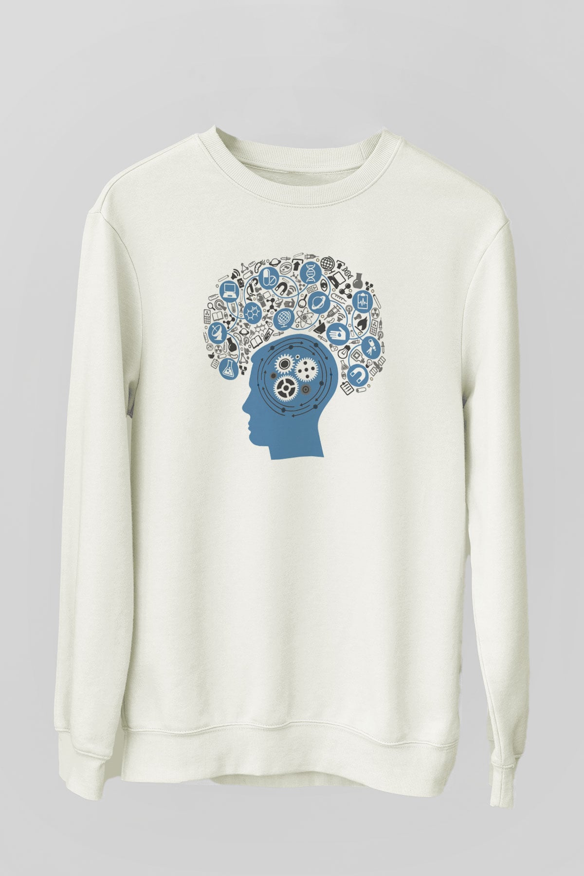 Psikolog Beyaz Unisex Sweatshirt