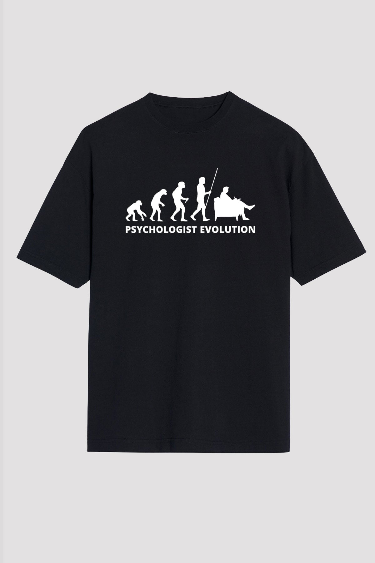 Psikolog Siyah Unisex Tişört T-Shirt - TişörtFabrikası