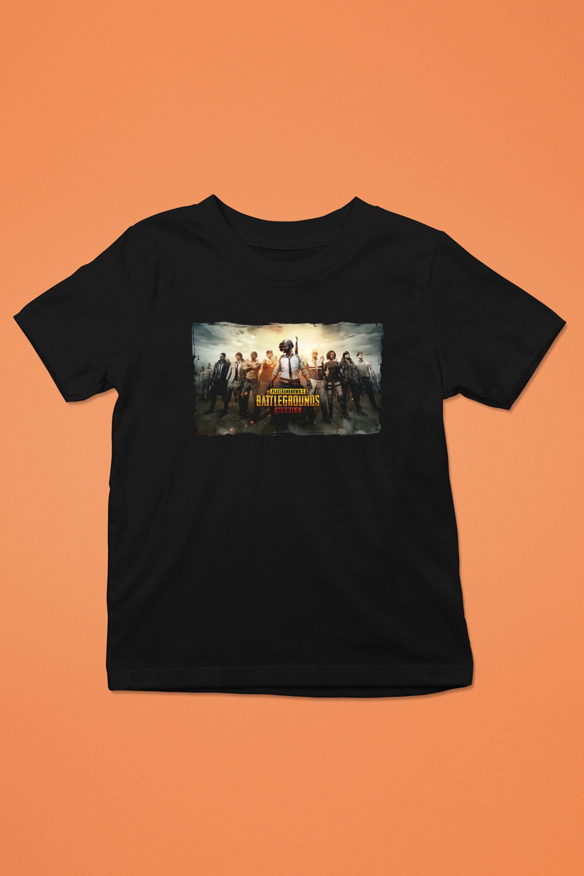 PUBG Siyah Unisex Çocuk Tişört