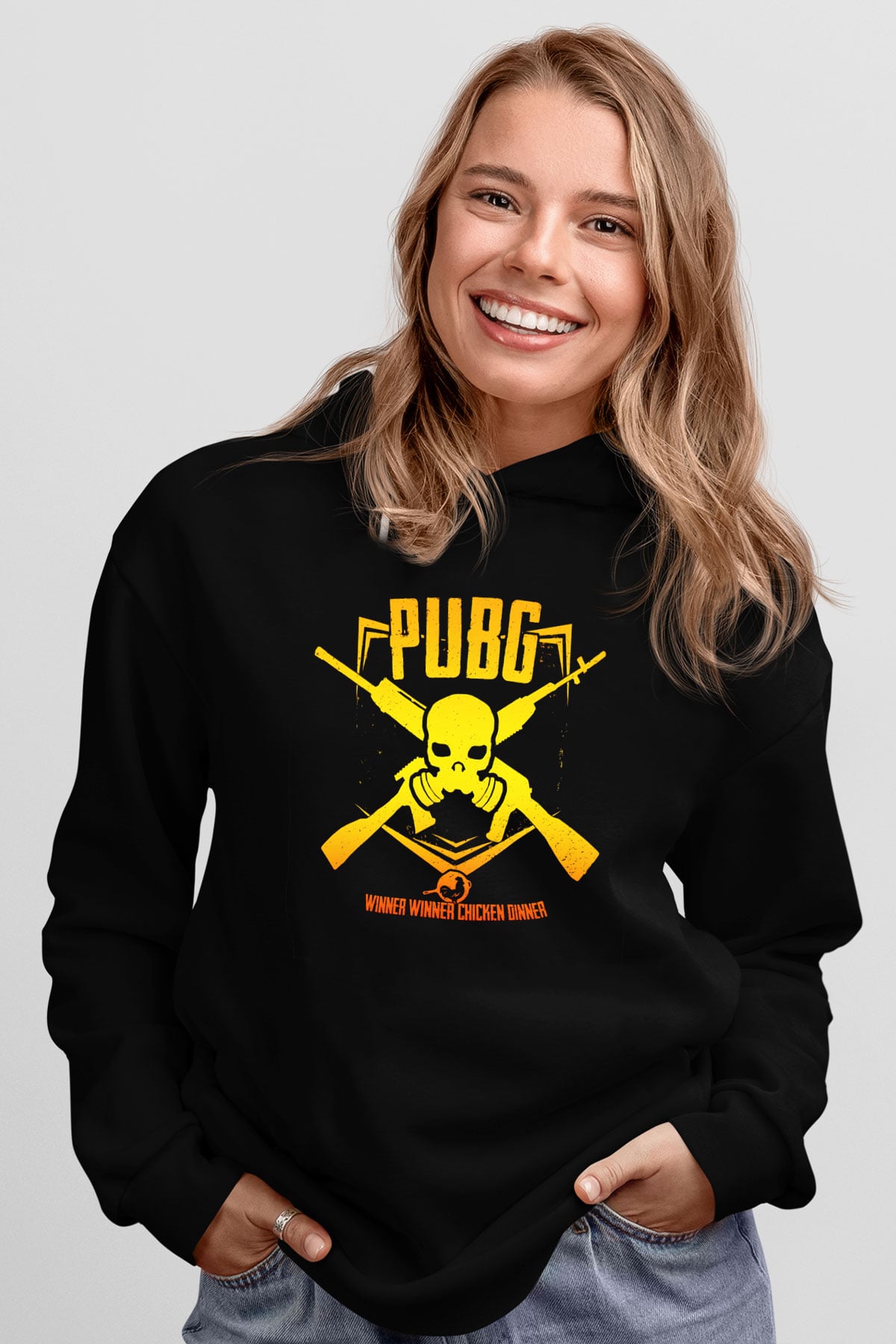 PUBG Siyah Unisex Hoodie