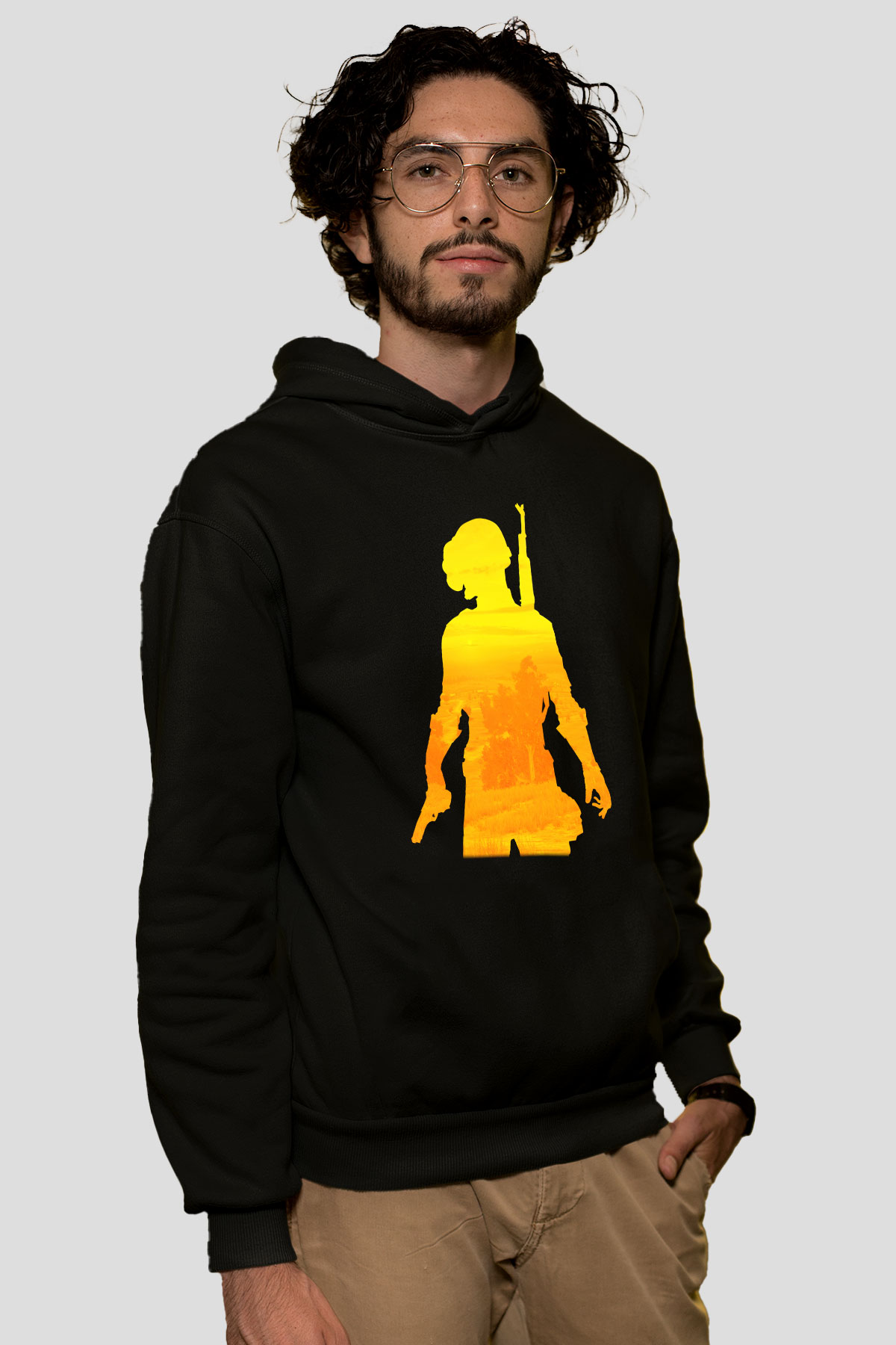 PUBG Siyah Unisex Hoodie