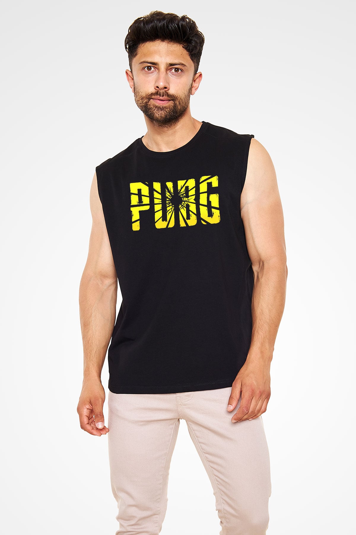 PUBG Siyah Unisex Kolsuz Tişört