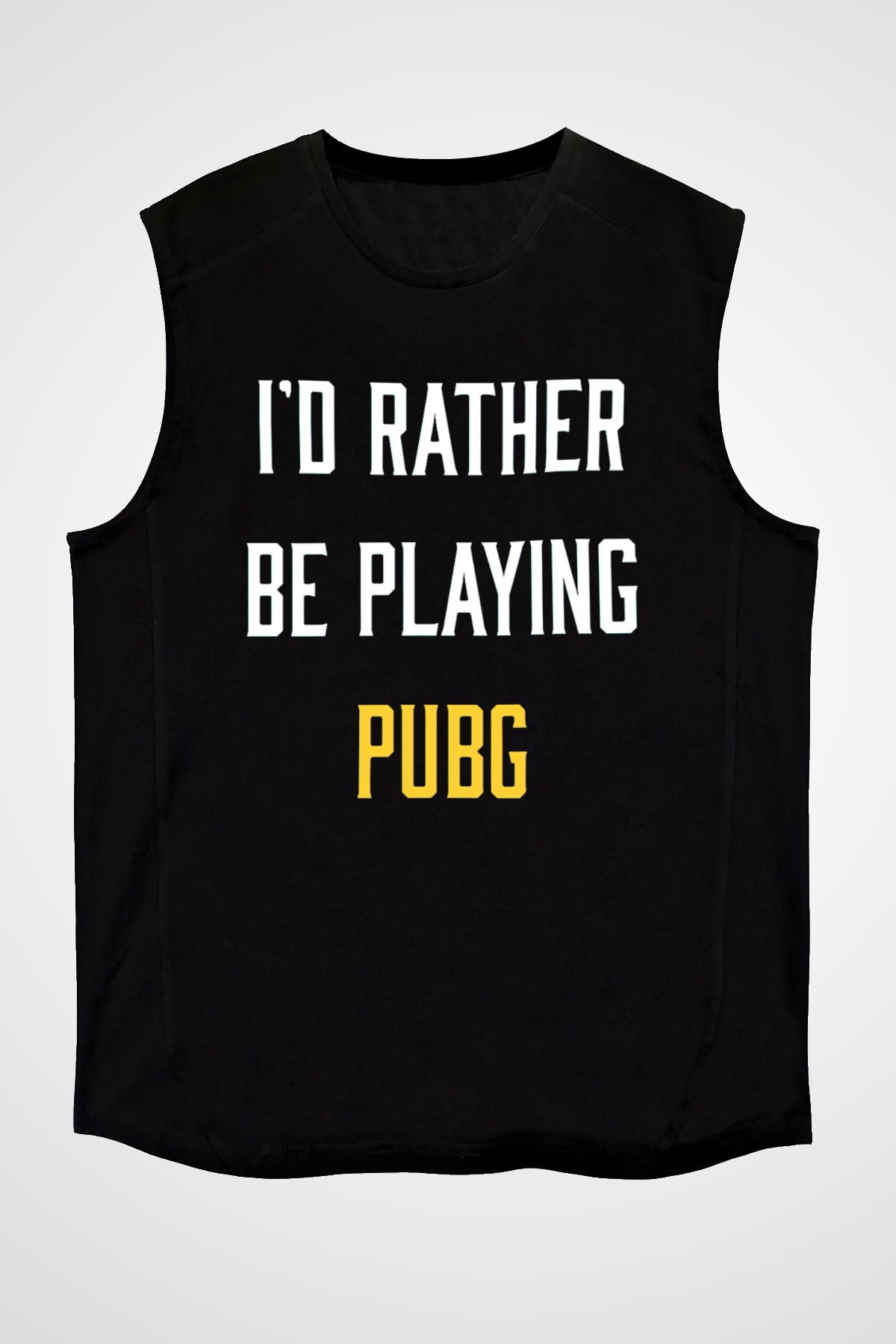 PUBG Siyah Unisex Kolsuz Tişört