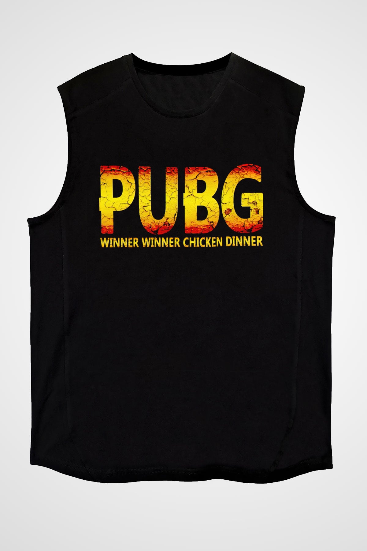 PUBG Siyah Unisex Kolsuz Tişört