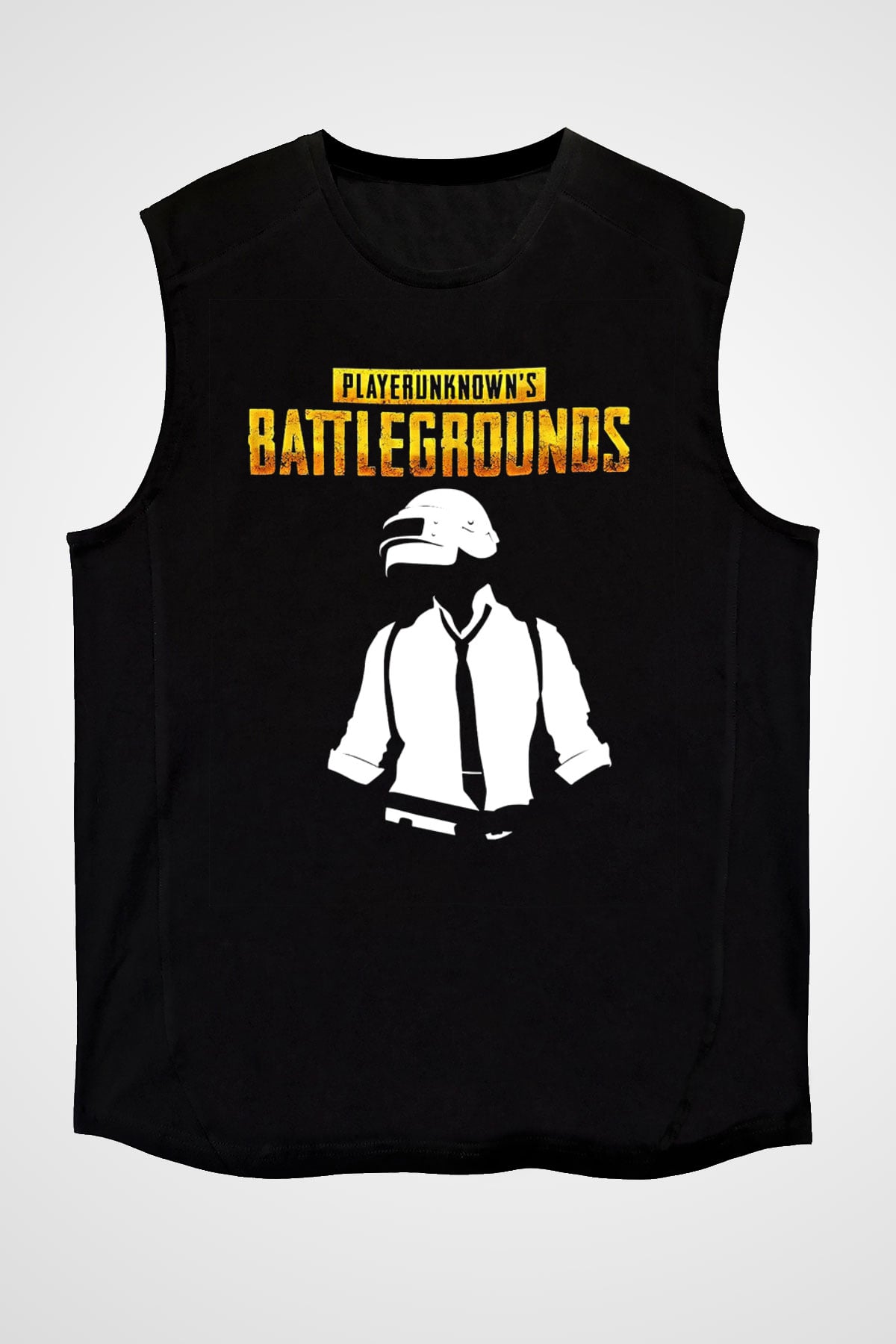PUBG Siyah Unisex Kolsuz Tişört