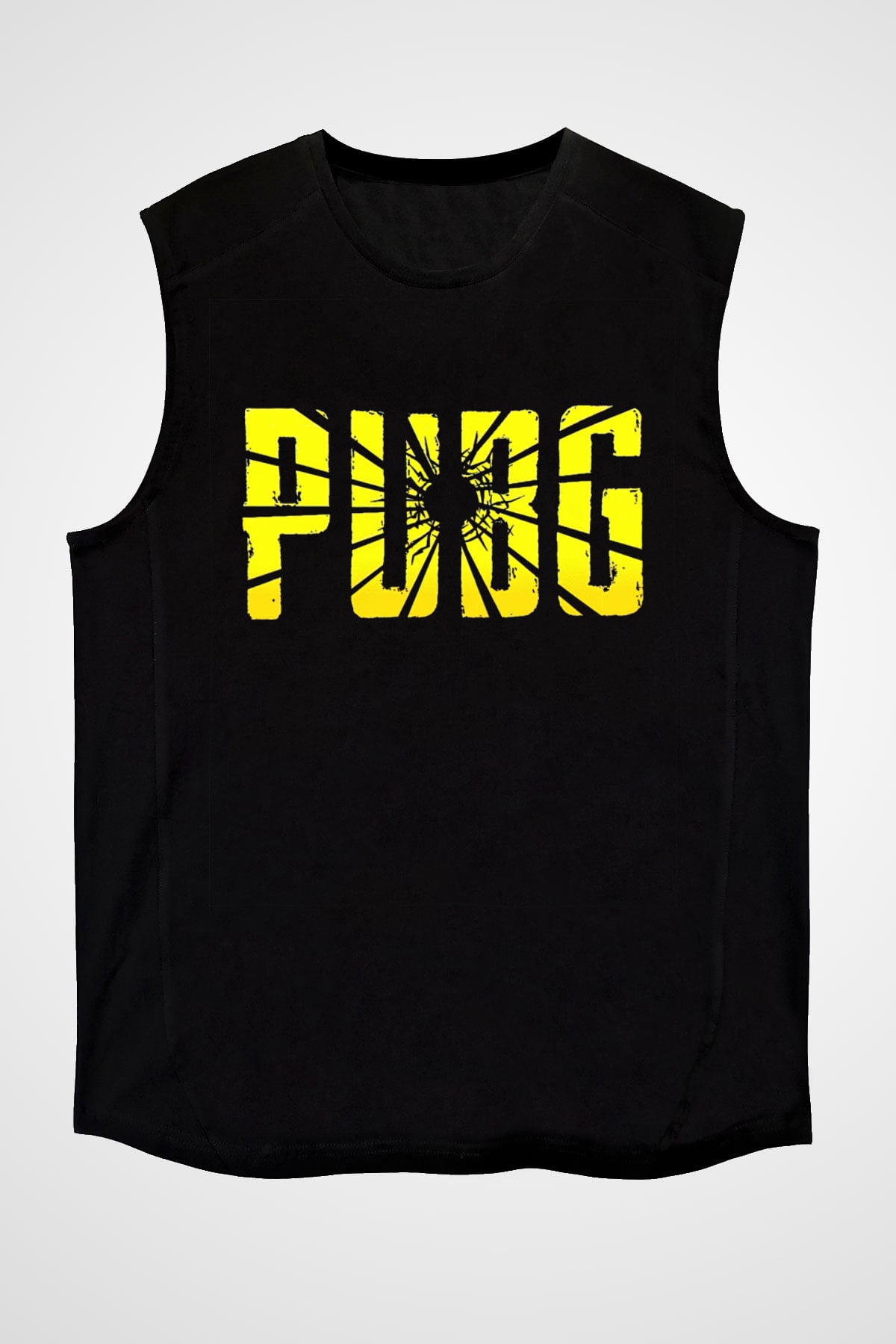 PUBG Siyah Unisex Kolsuz Tişört