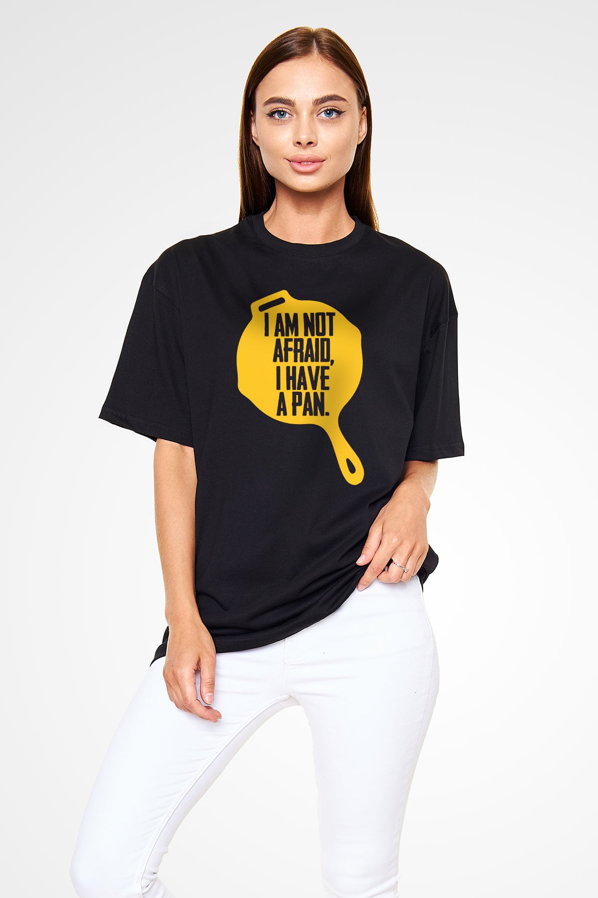 PUBG Siyah Unisex Oversize Tişört T-Shirt