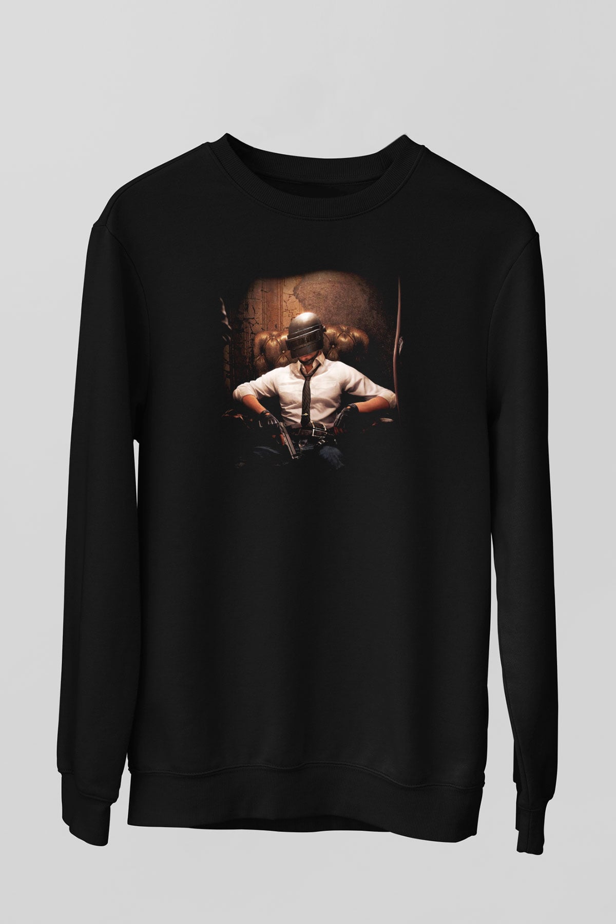 PUBG Siyah Unisex Sweatshirt