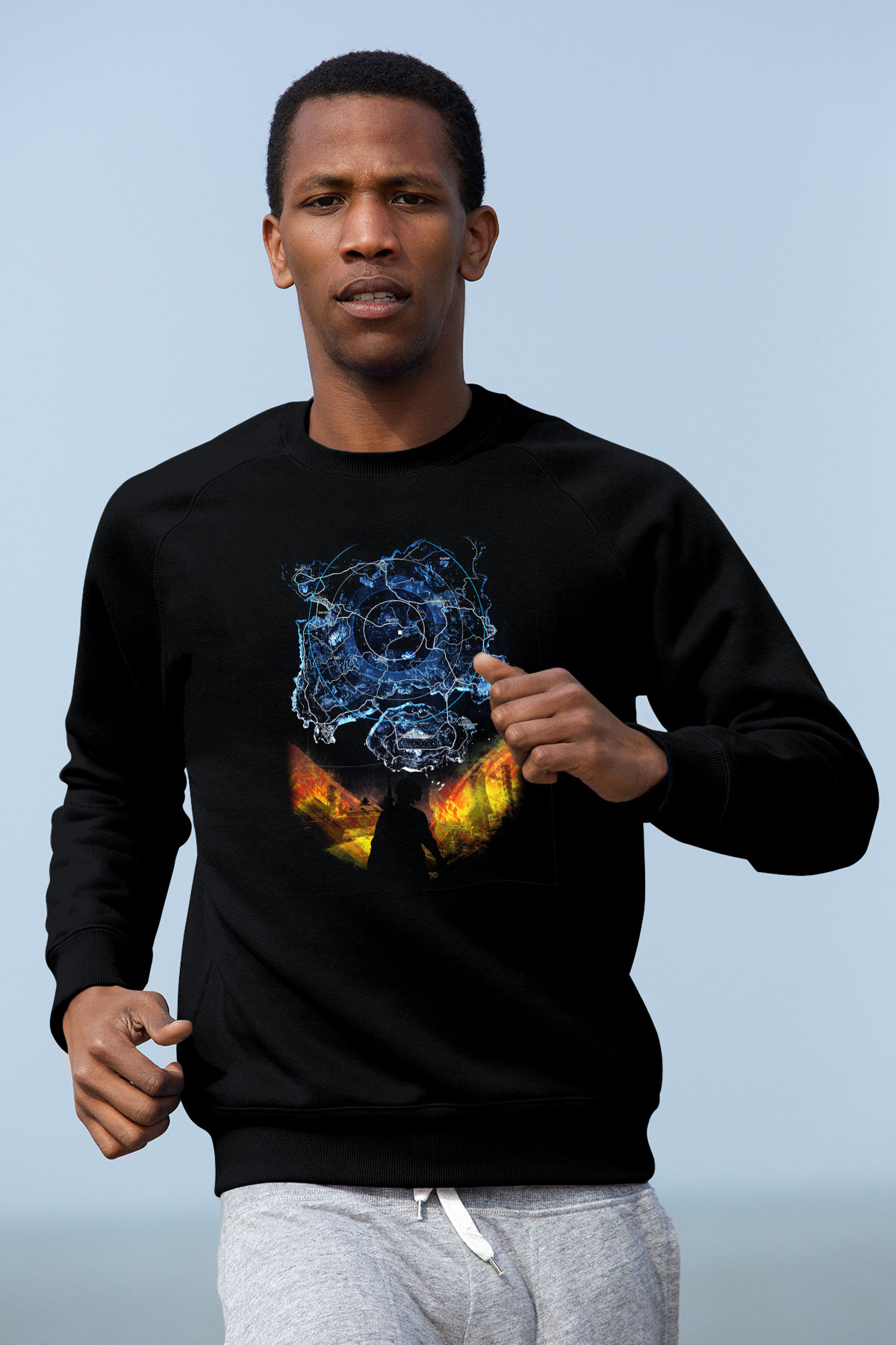 PUBG Siyah Unisex Sweatshirt