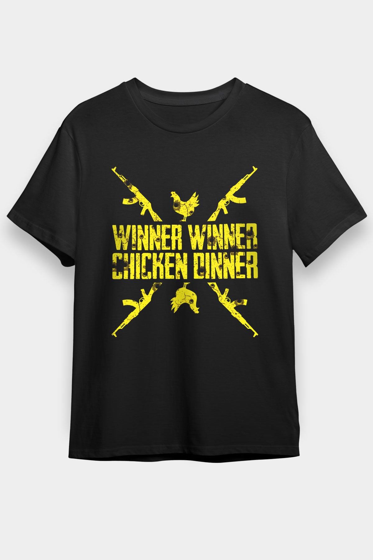 PUBG Siyah Unisex Tişört T-Shirt