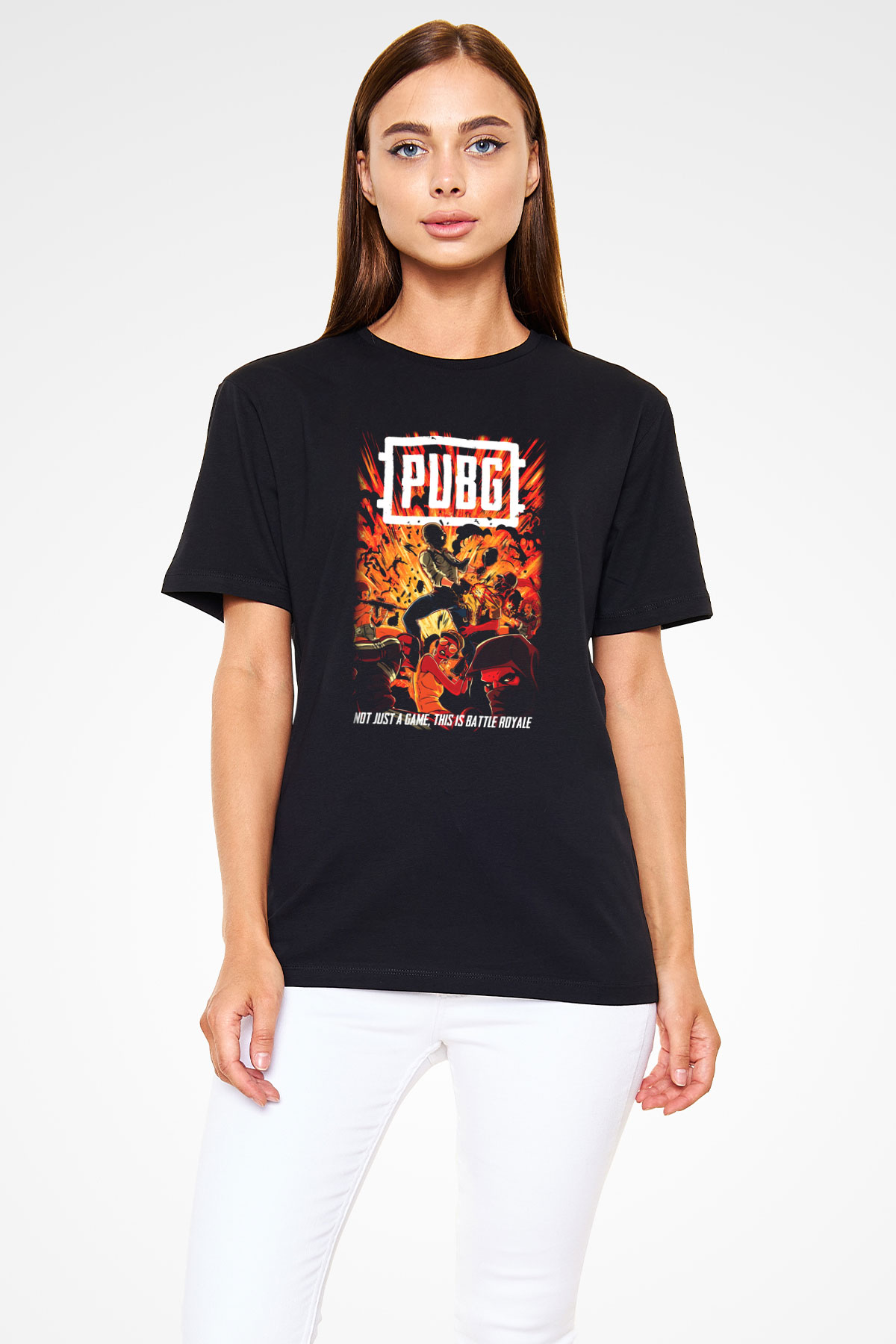 PUBG Siyah Unisex Tişört T-Shirt