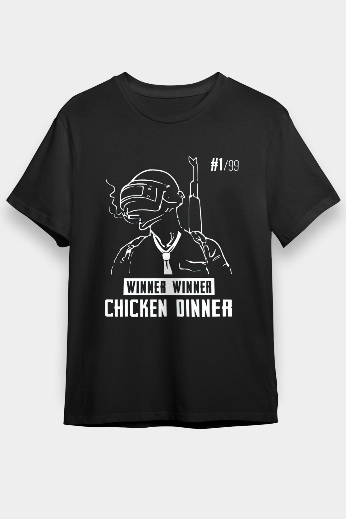 PUBG Siyah Unisex Tişört T-Shirt