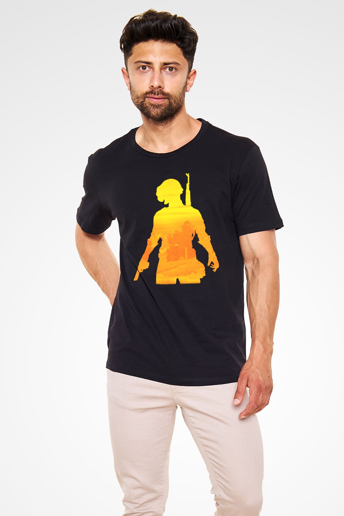 PUBG Siyah Unisex Tişört T-Shirt