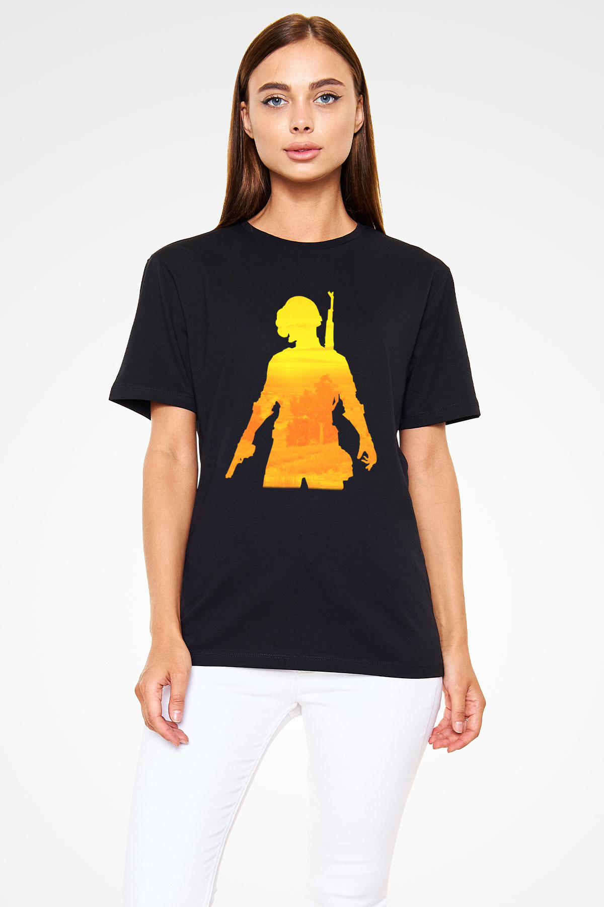 PUBG Siyah Unisex Tişört T-Shirt