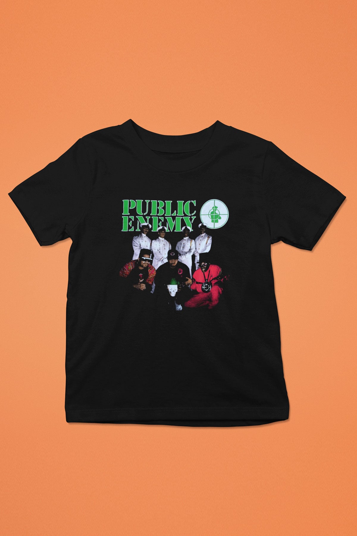 Public Enemy Siyah Unisex Çocuk Tişört