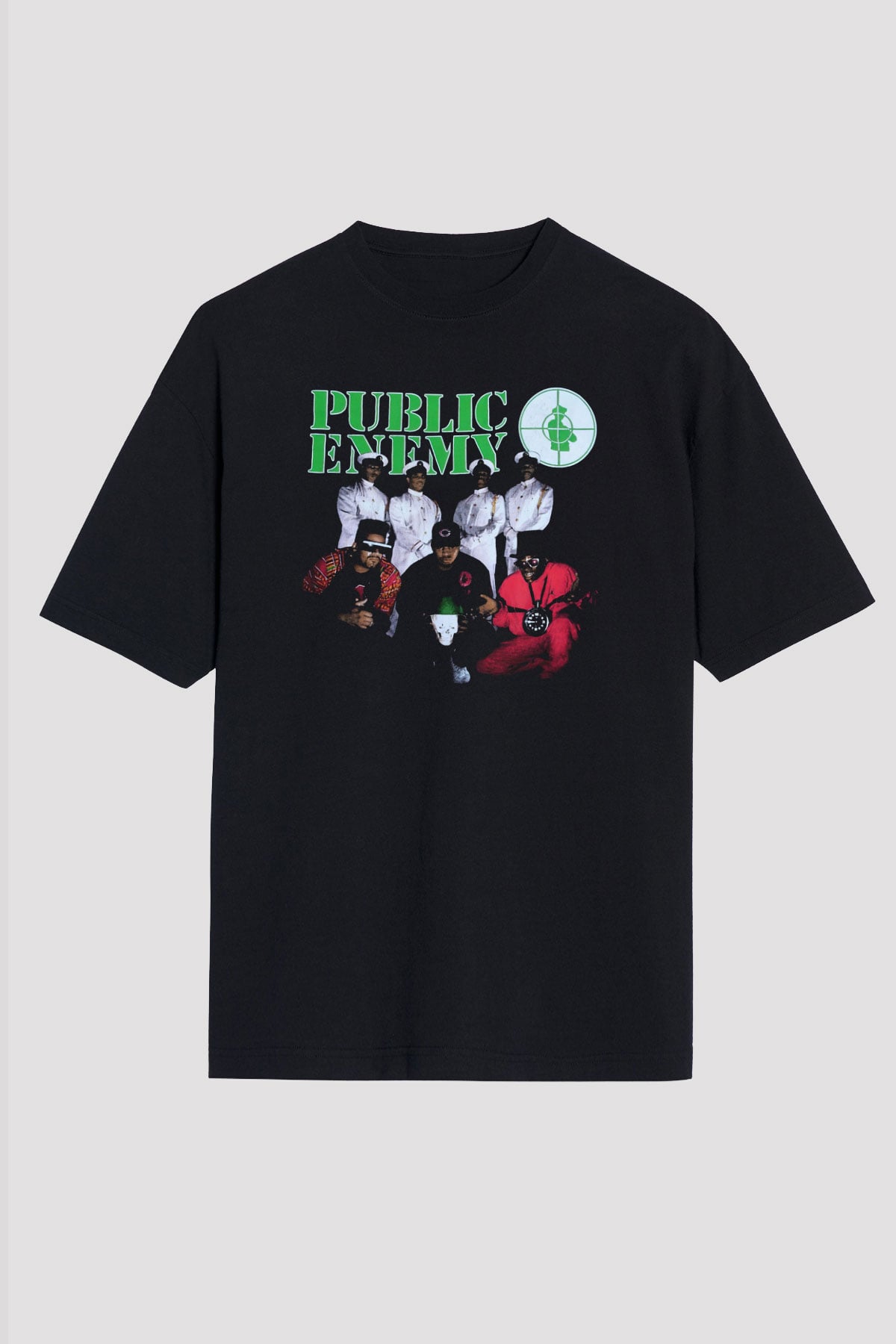 Public Enemy Siyah Unisex Tişört T-Shirt - TişörtFabrikası