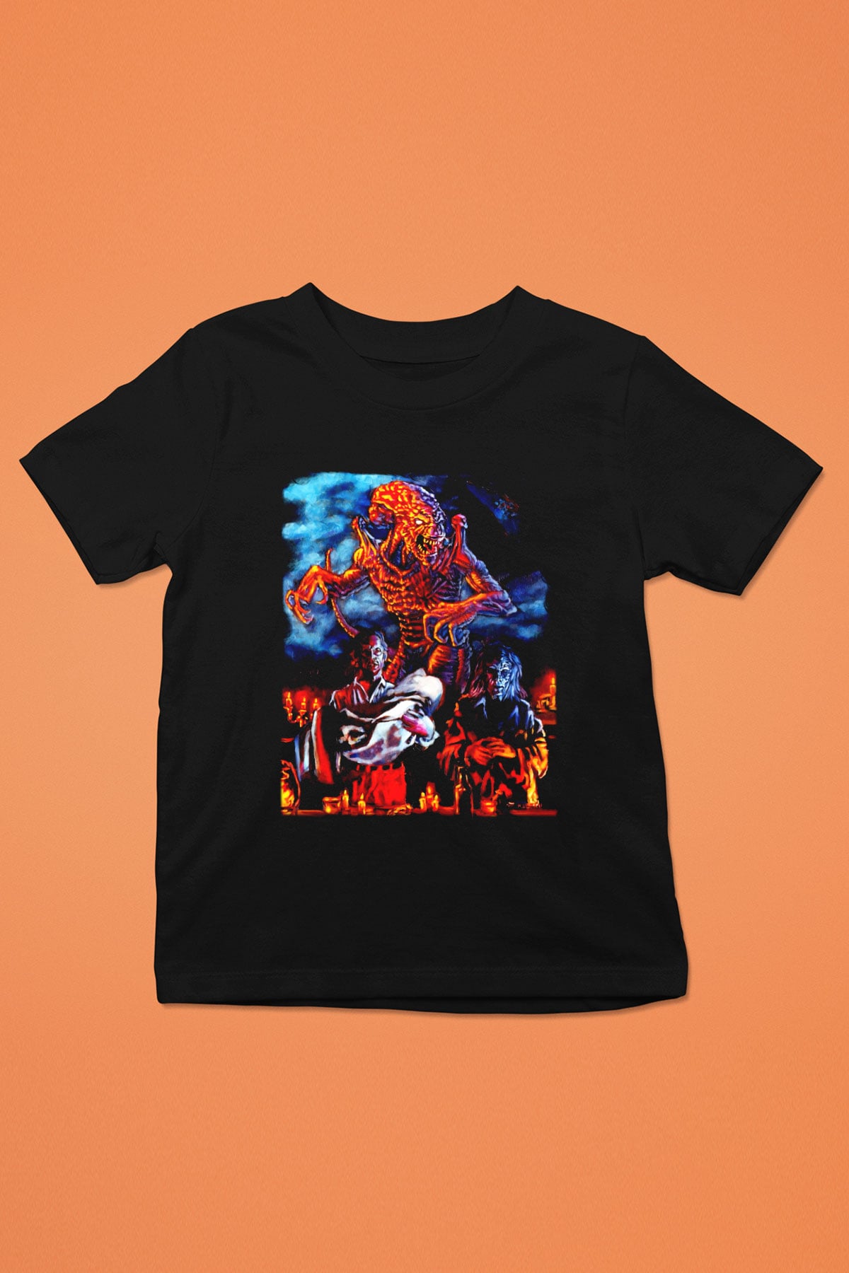 Pumpkinhead Baskılı Siyah Unisex Çocuk Tişört