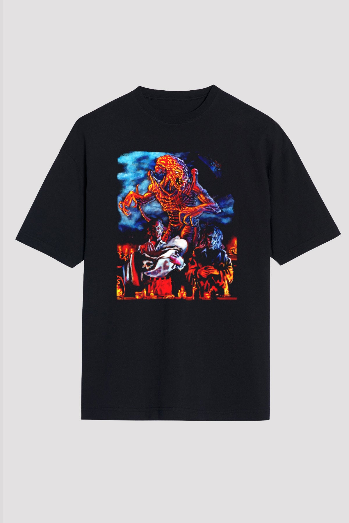 Pumpkinhead Siyah Unisex Oversize Tişört