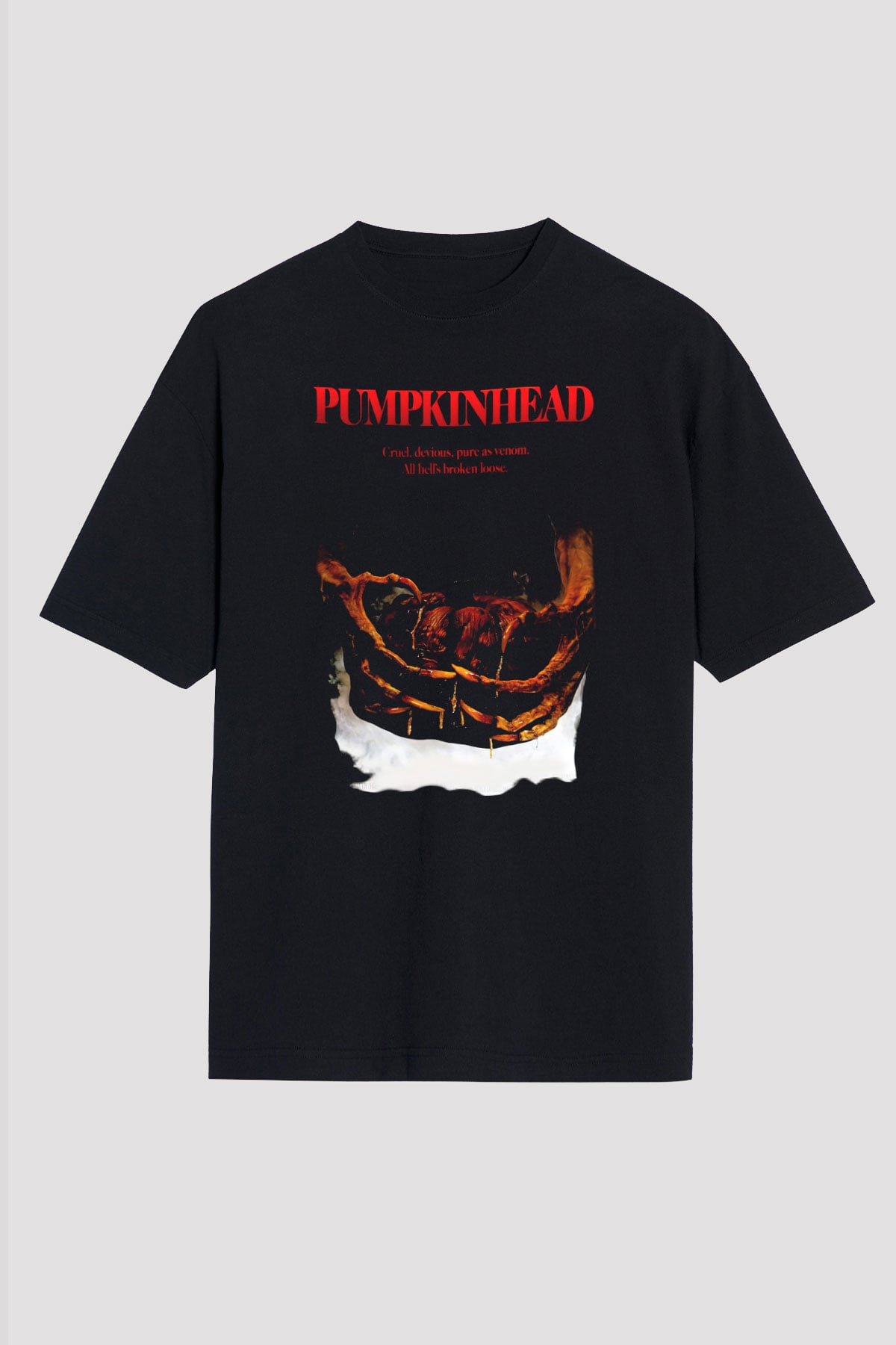 Pumpkinhead Siyah Unisex Oversize Tişört