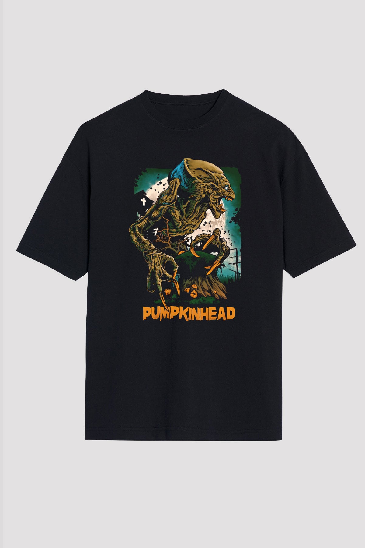 Pumpkinhead Siyah Unisex Oversize Tişört