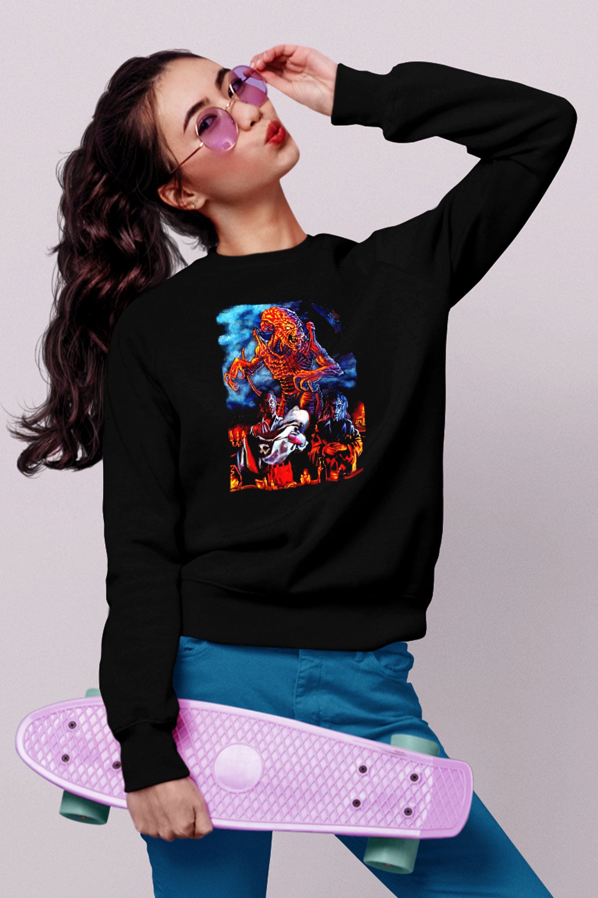 Pumpkinhead Siyah Unisex Sweatshirt