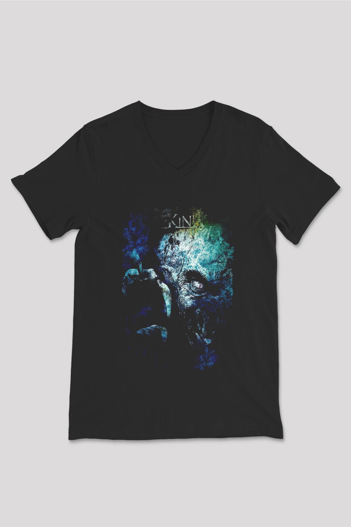 Pumpkinhead Siyah Unisex  V Yaka Tişört