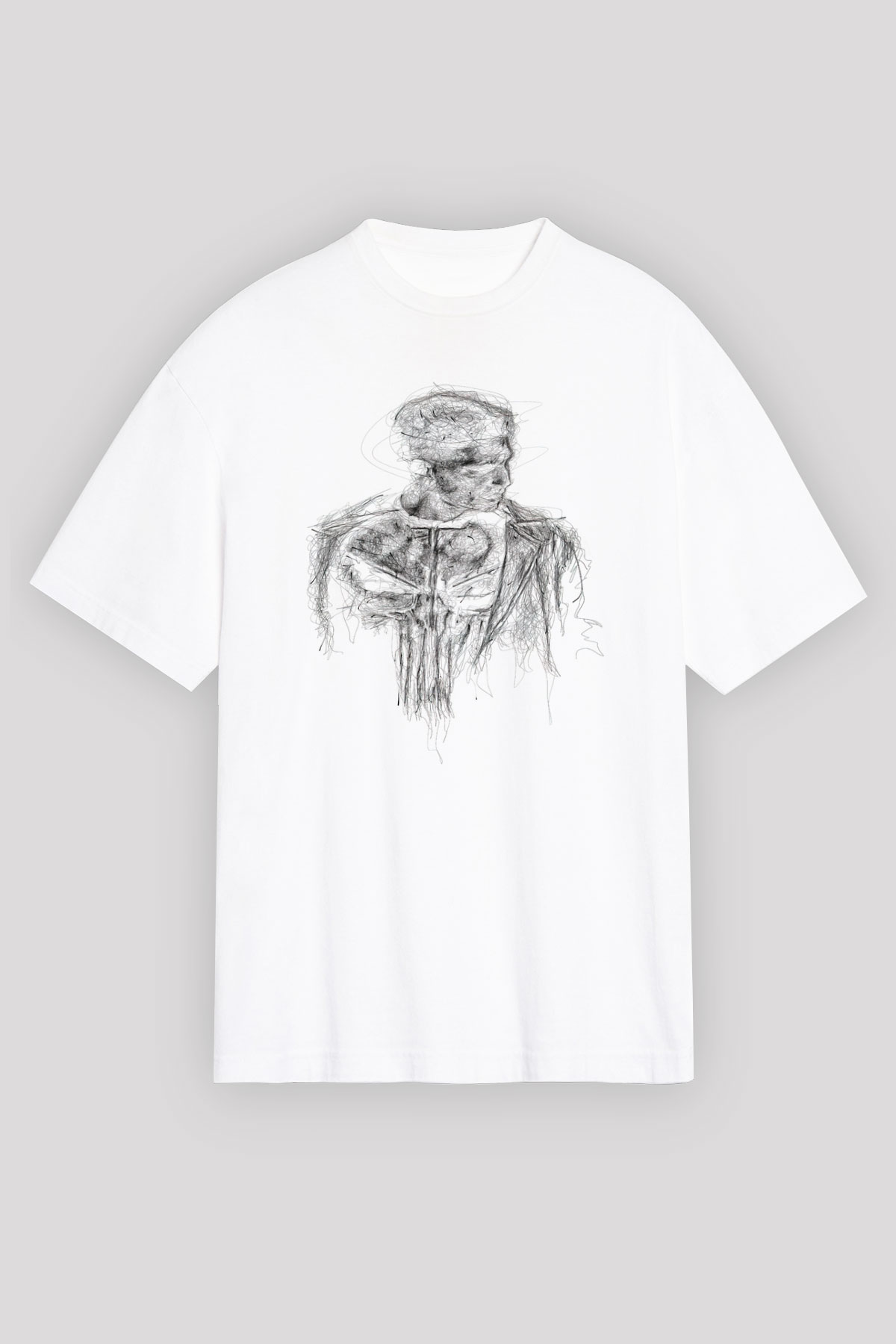Punisher Beyaz Unisex Tişört T-Shirt