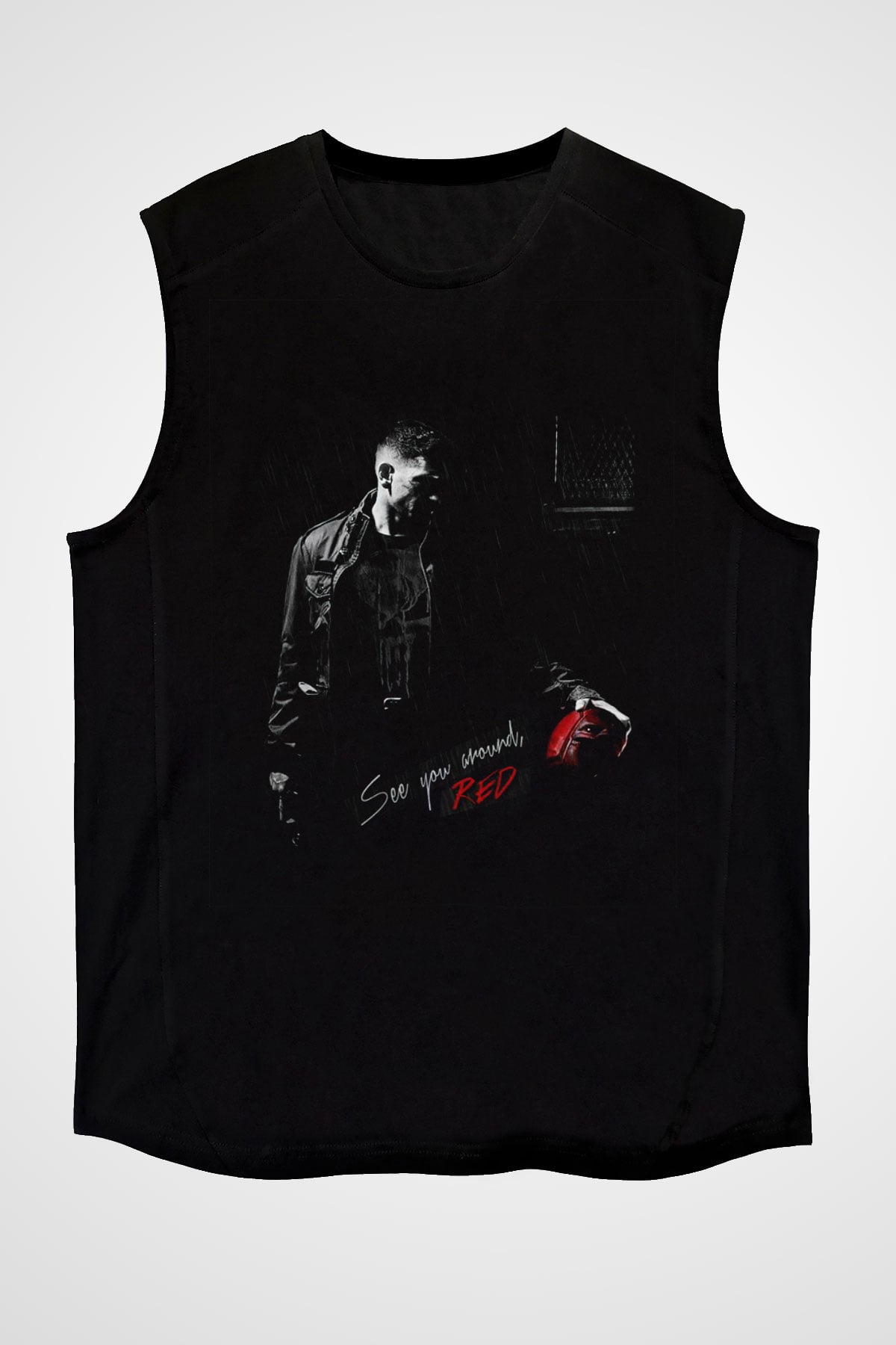 Punisher Siyah Unisex Kolsuz Tişört
