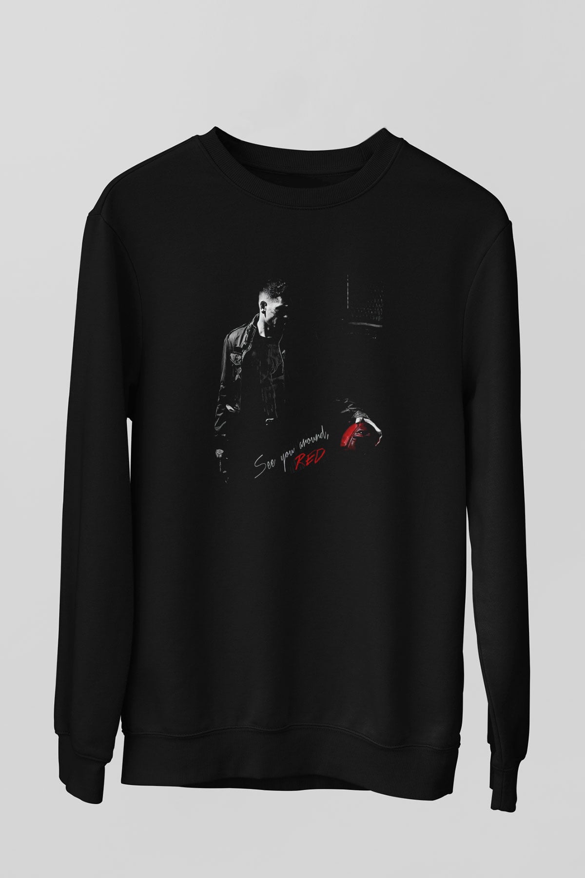 Punisher Siyah Unisex Sweatshirt