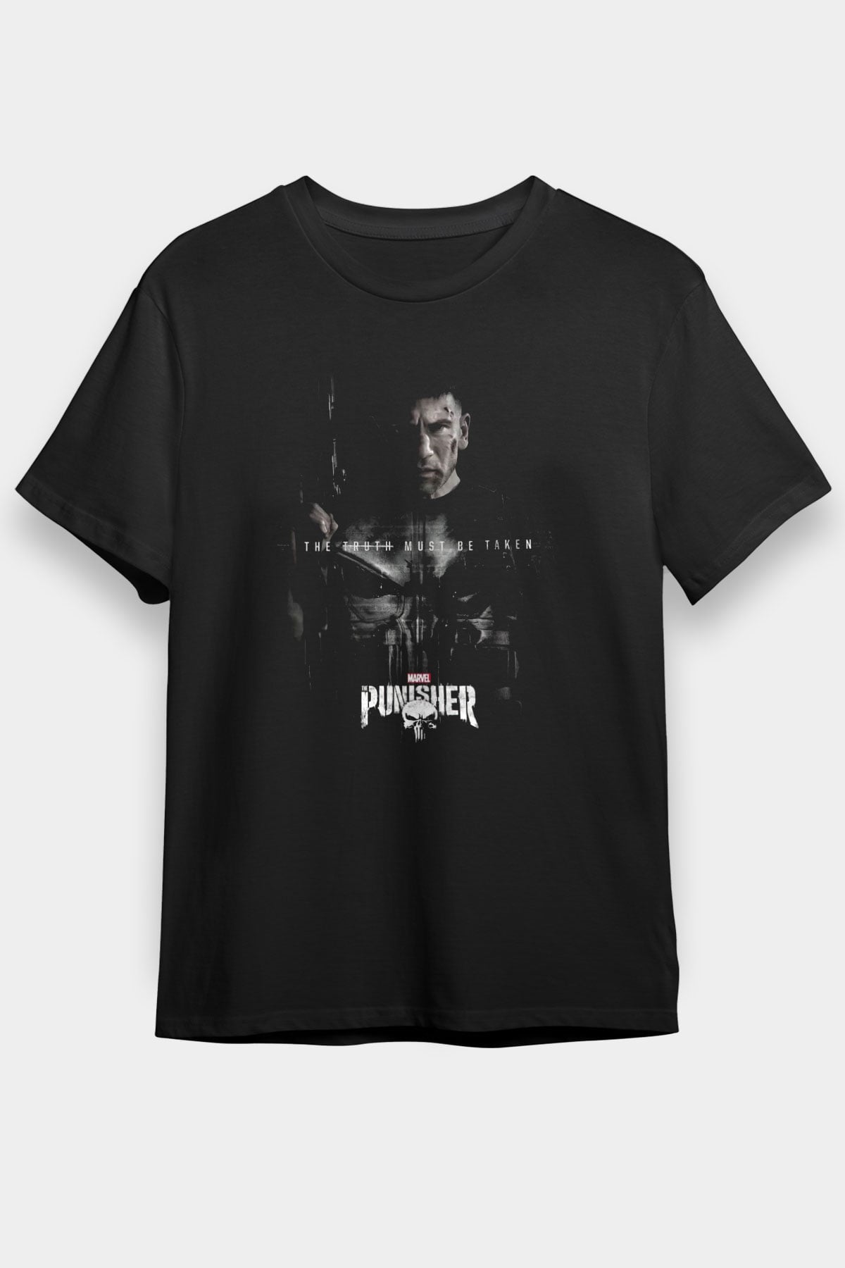 Punisher Siyah Unisex Tişört T-Shirt