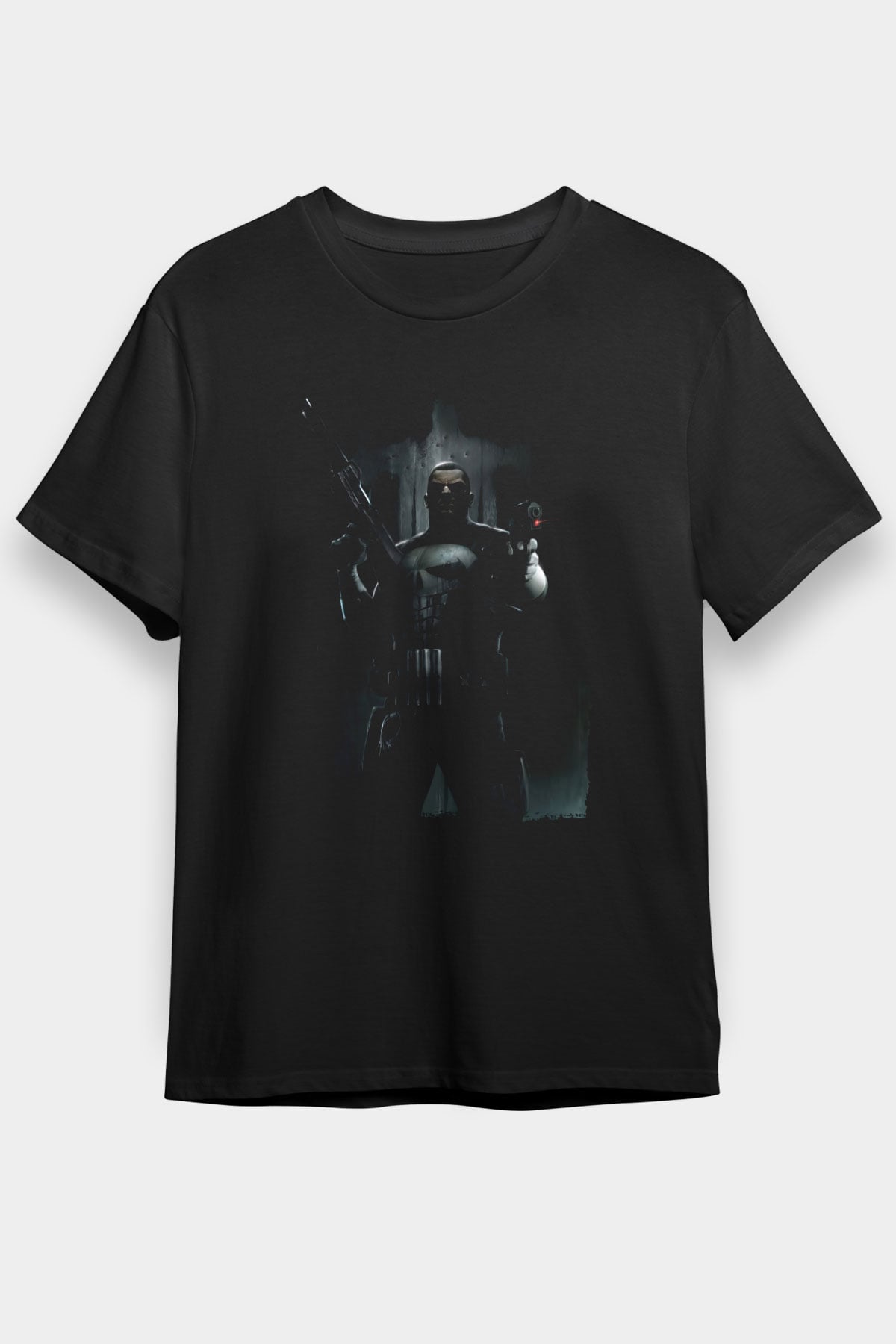 Punisher Siyah Unisex Tişört T-Shirt