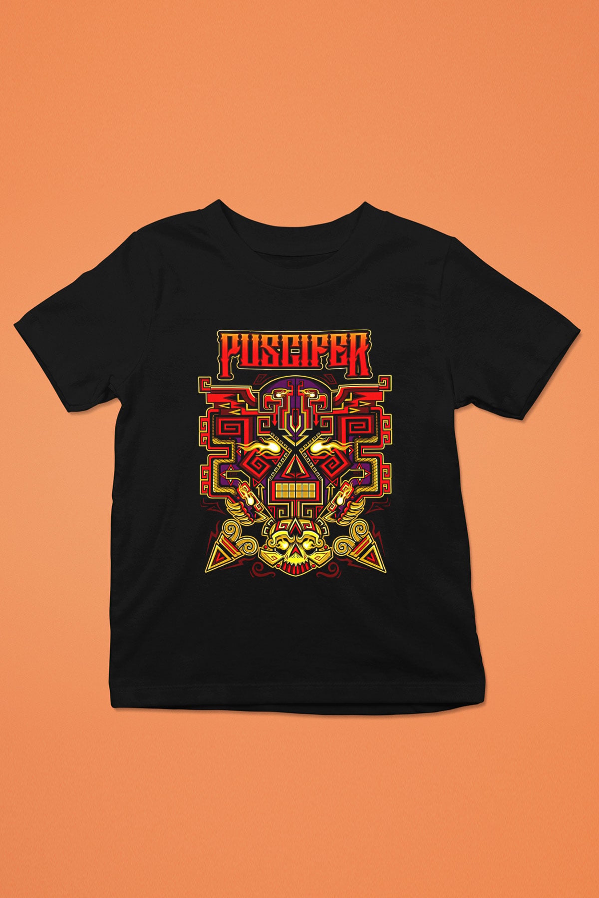 Puscifer Baskılı Unisex Siyah Çocuk Tişört - Tshirt