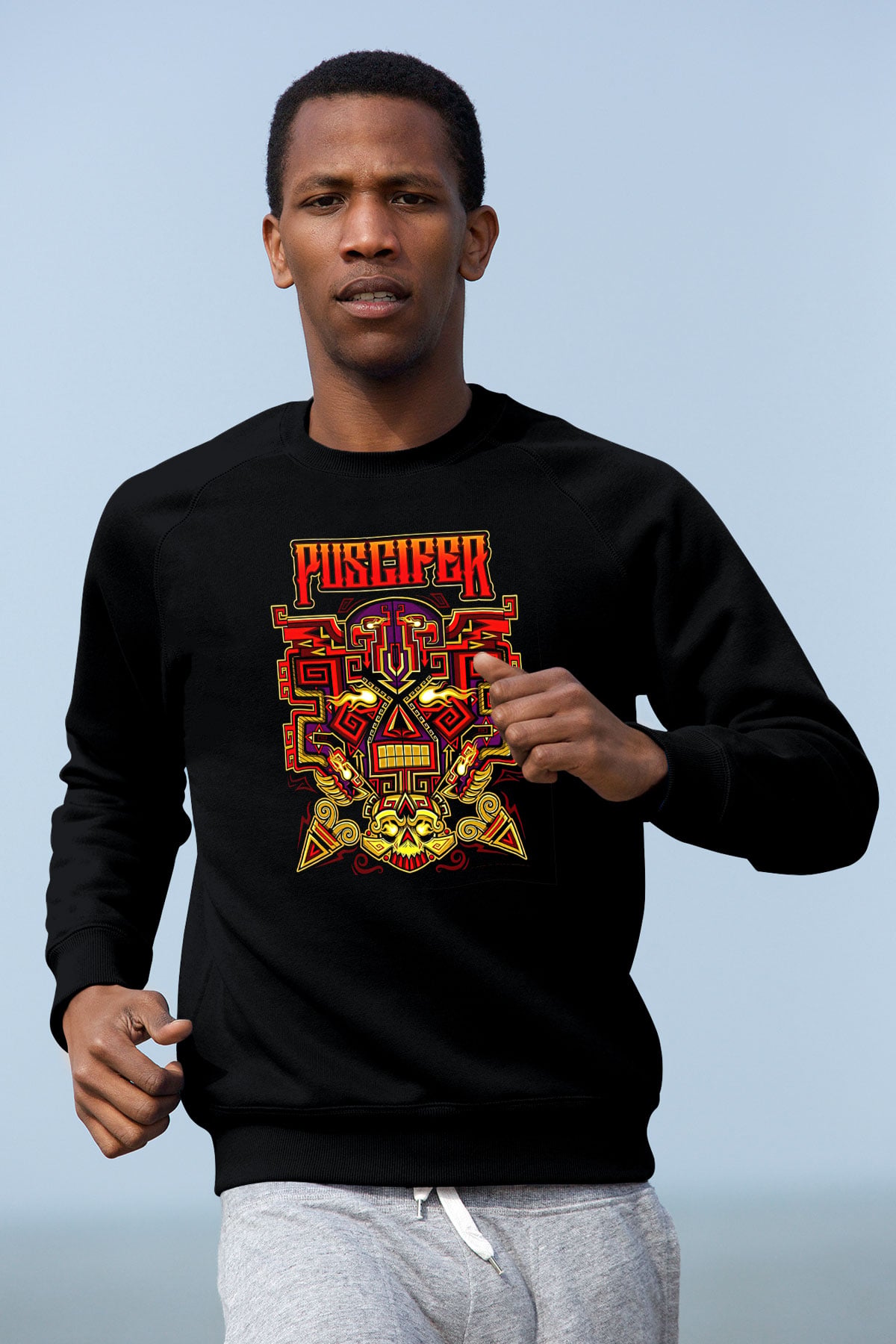 Puscifer Baskılı Unisex Siyah Sweatshirt
