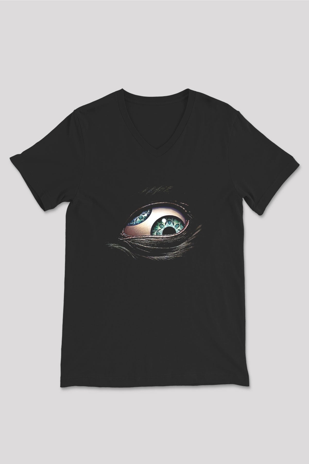 Puscifer Baskılı Unisex Siyah V Yaka Tişört - Tshirt