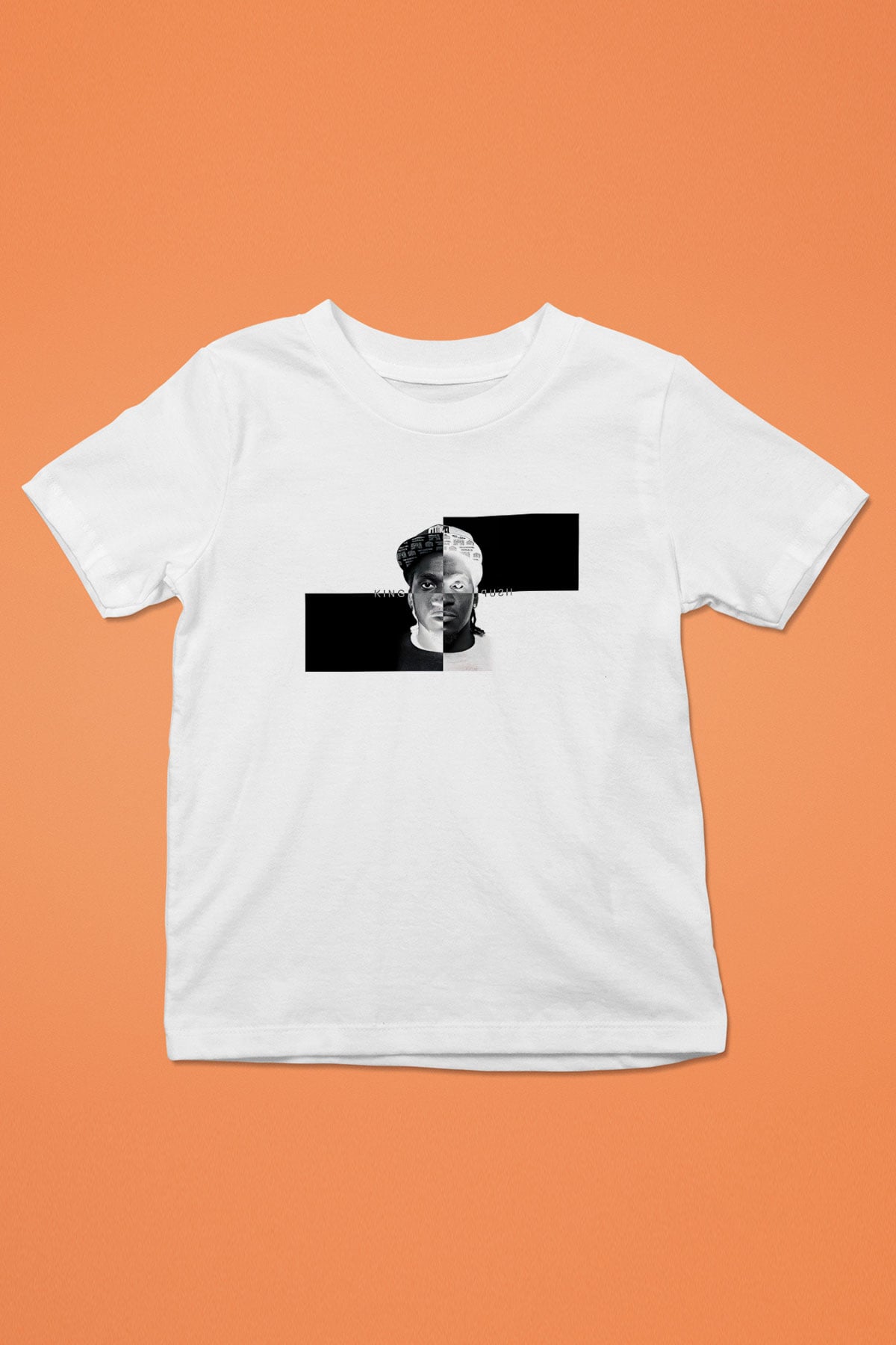 Pusha T Baskılı Beyaz Unisex Beyaz Çocuk Tişört - Tshirt