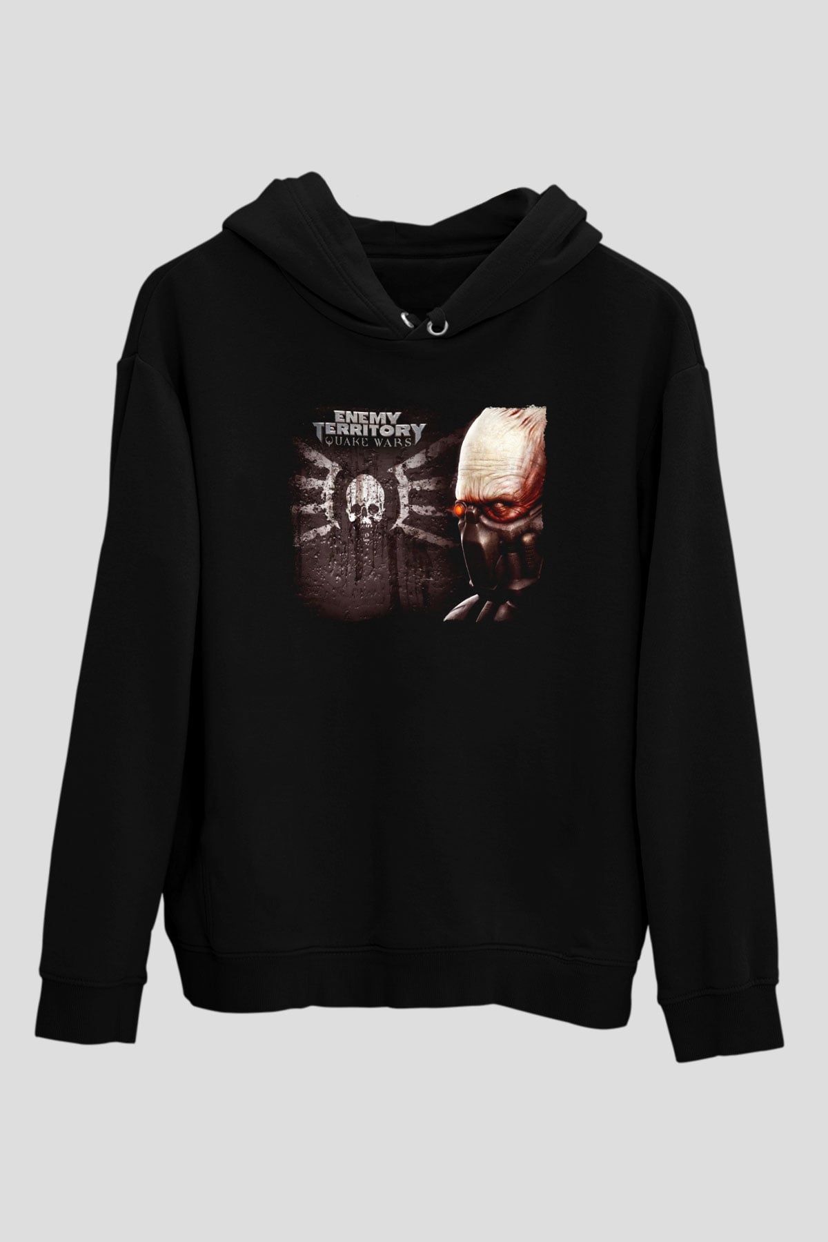 Quake Wars Siyah Unisex Hoodie