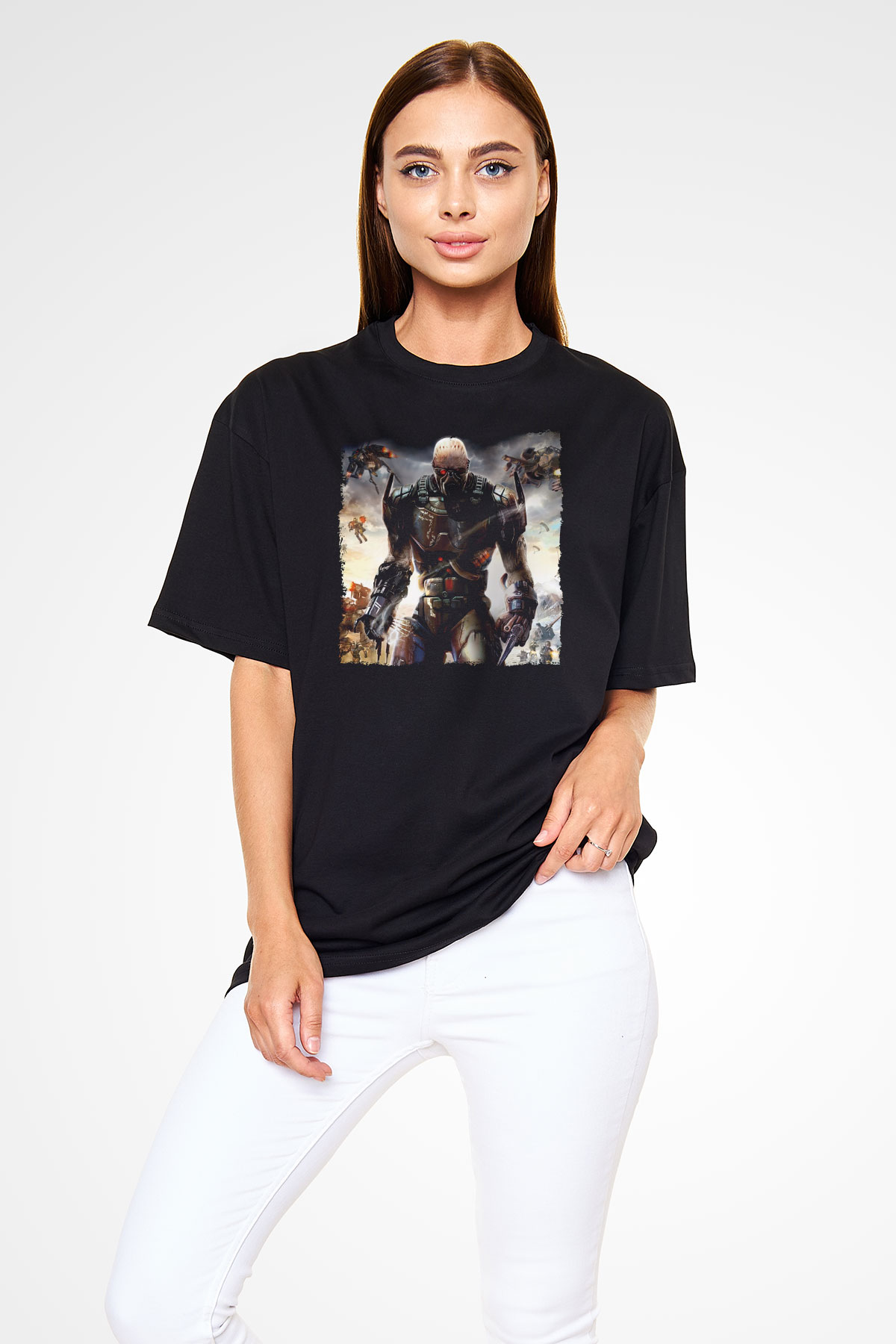 Quake Wars Siyah Unisex Tişört T-Shirt