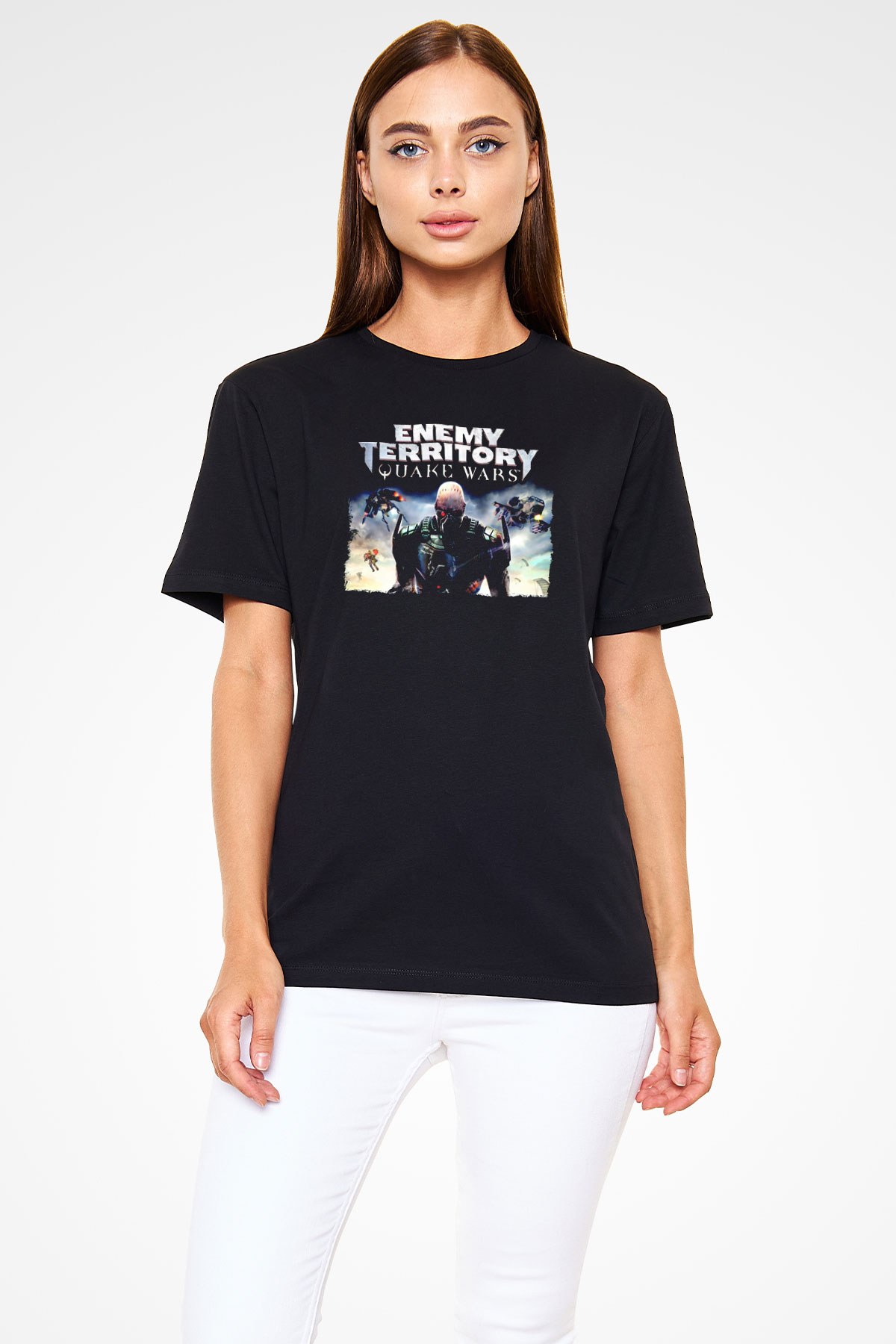 Quake Wars Siyah Unisex Tişört T-Shirt