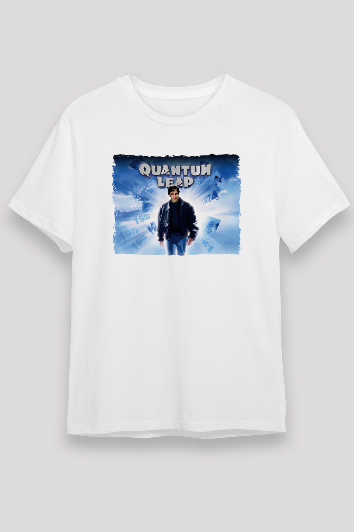 Quantum Leap Beyaz Unisex Tişört