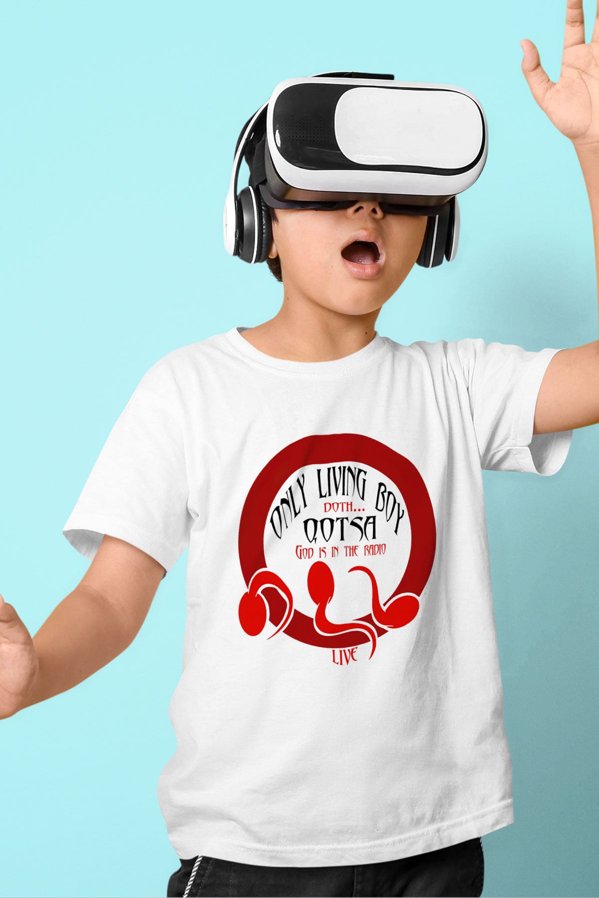 Queens of the Stone Age Baskılı Beyaz Unisex Çocuk Tişört