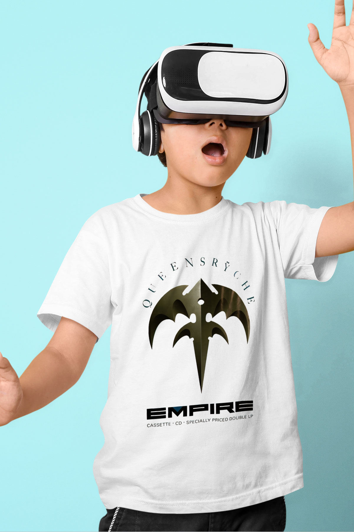 Queensryche Baskılı Beyaz Unisex Çocuk Tişört