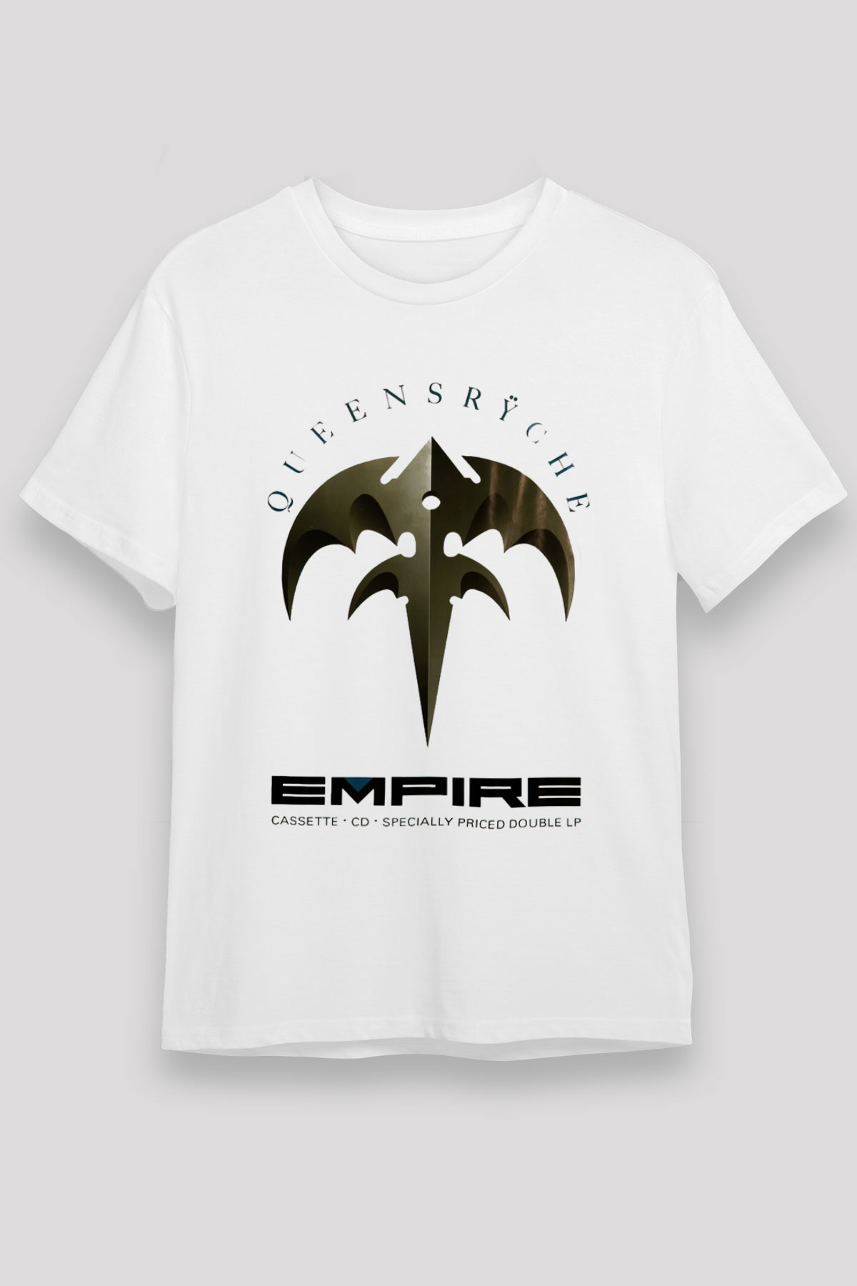 Queensryche Beyaz Unisex Tişört T-Shirt - TişörtFabrikası