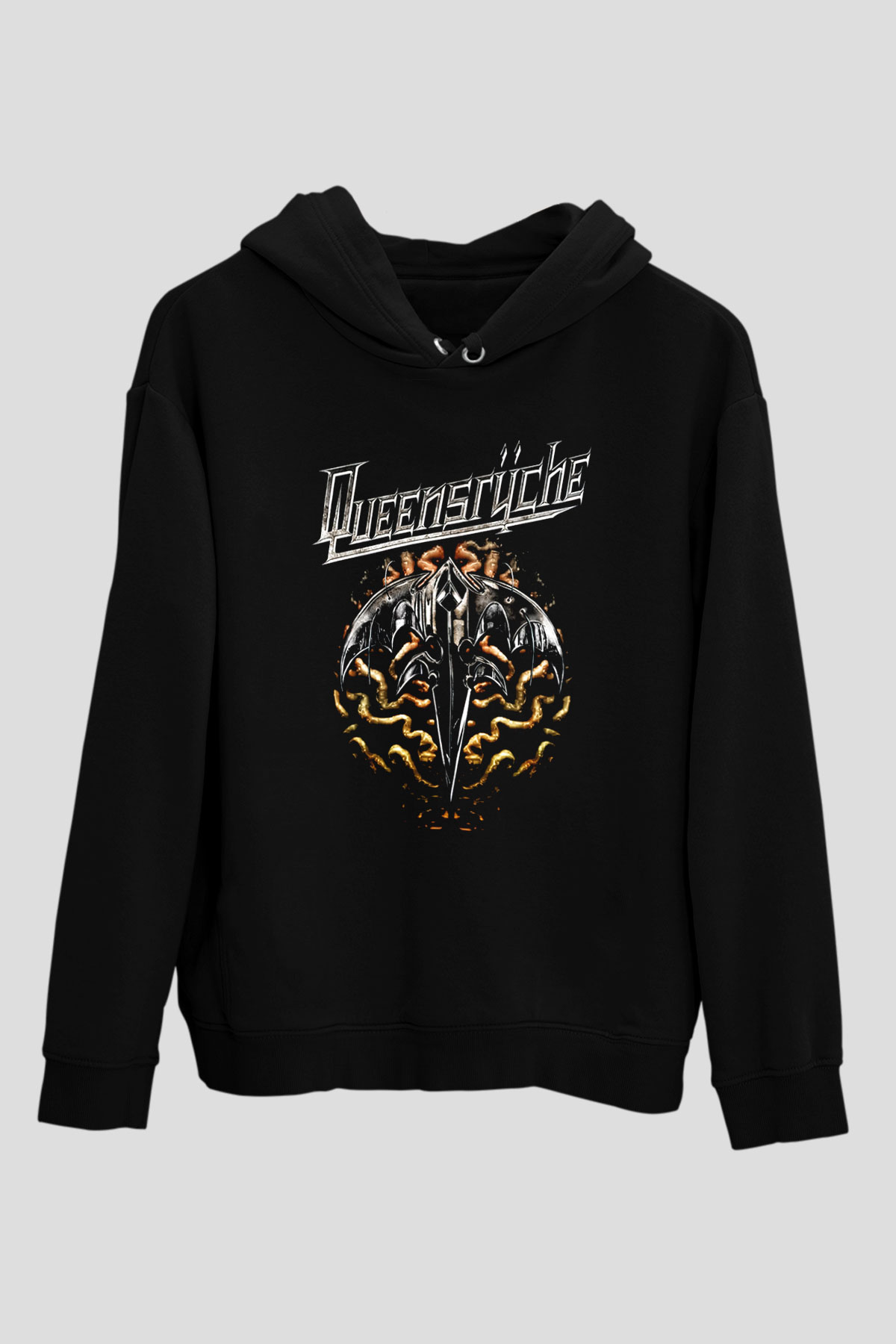 Queensryche Siyah Unisex Hoodie