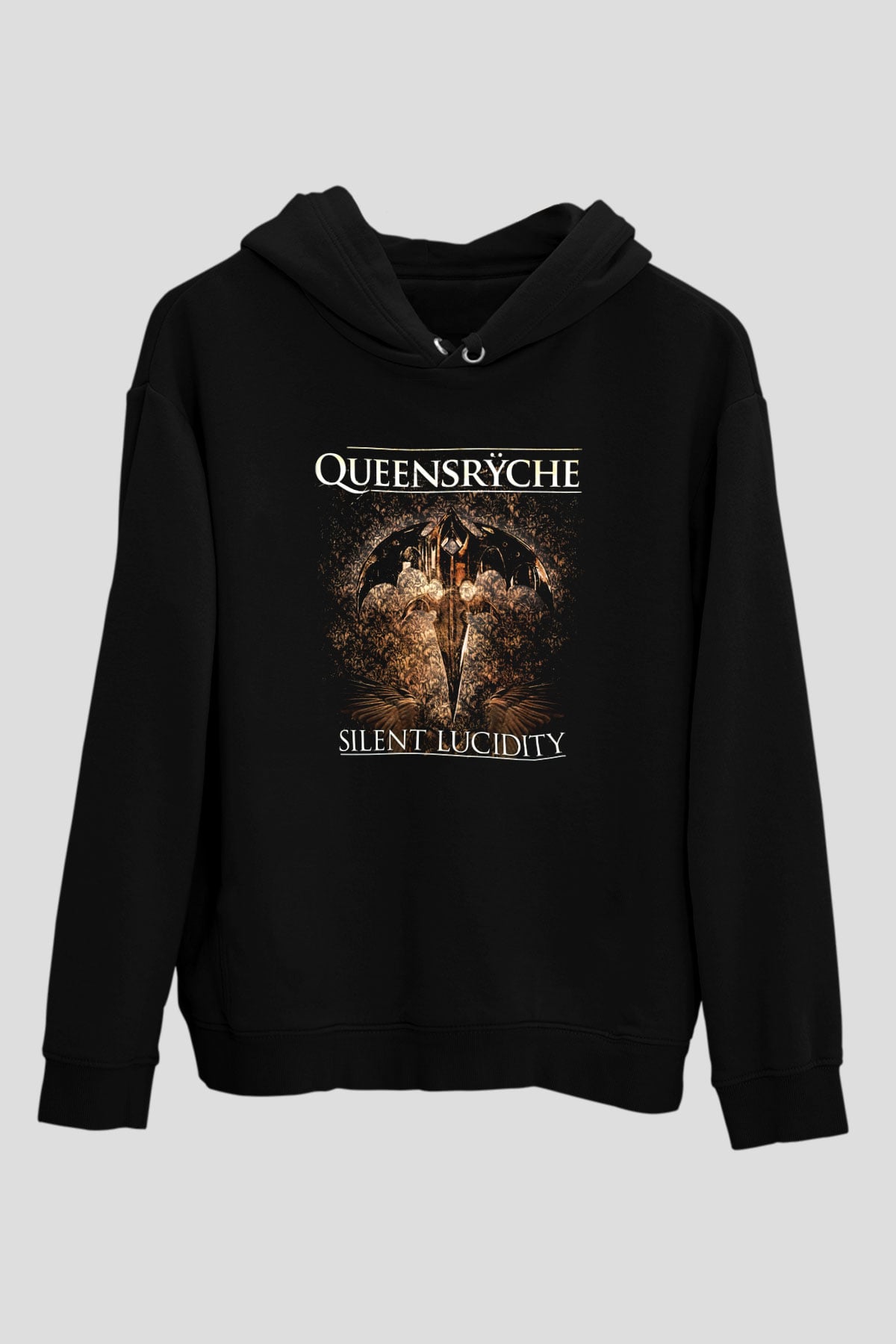 Queensryche Siyah Unisex Hoodie