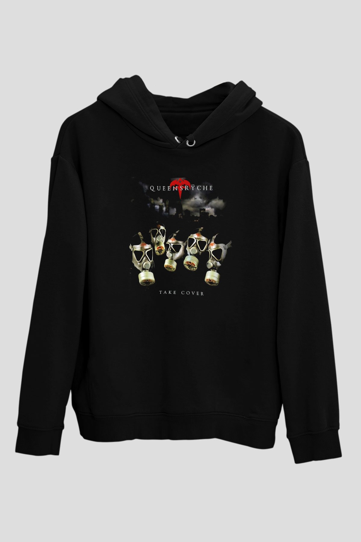 Queensryche Siyah Unisex Hoodie