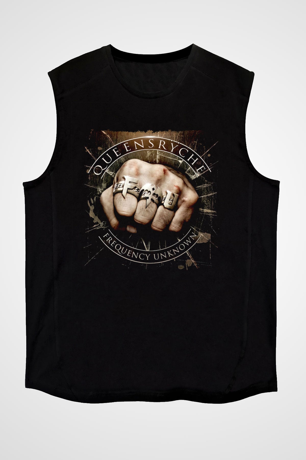 Queensryche Siyah Unisex Kolsuz Tişört